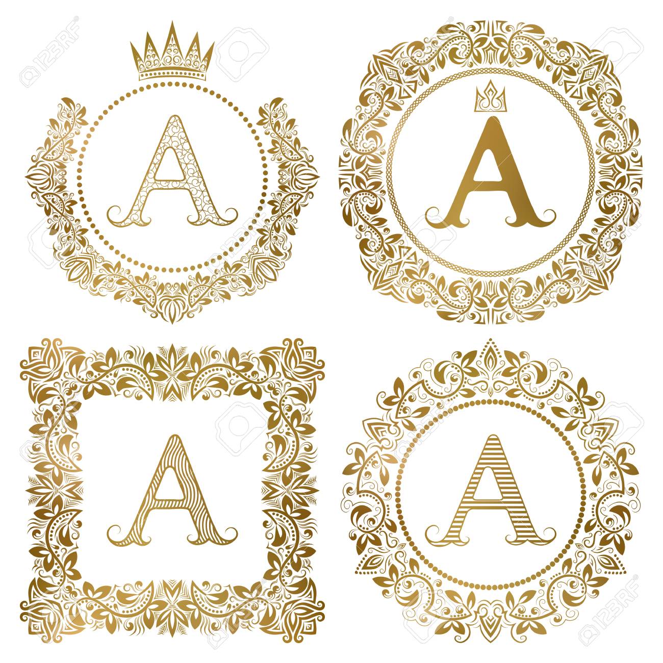 escudo talladas con borde oro 23493 impresas
