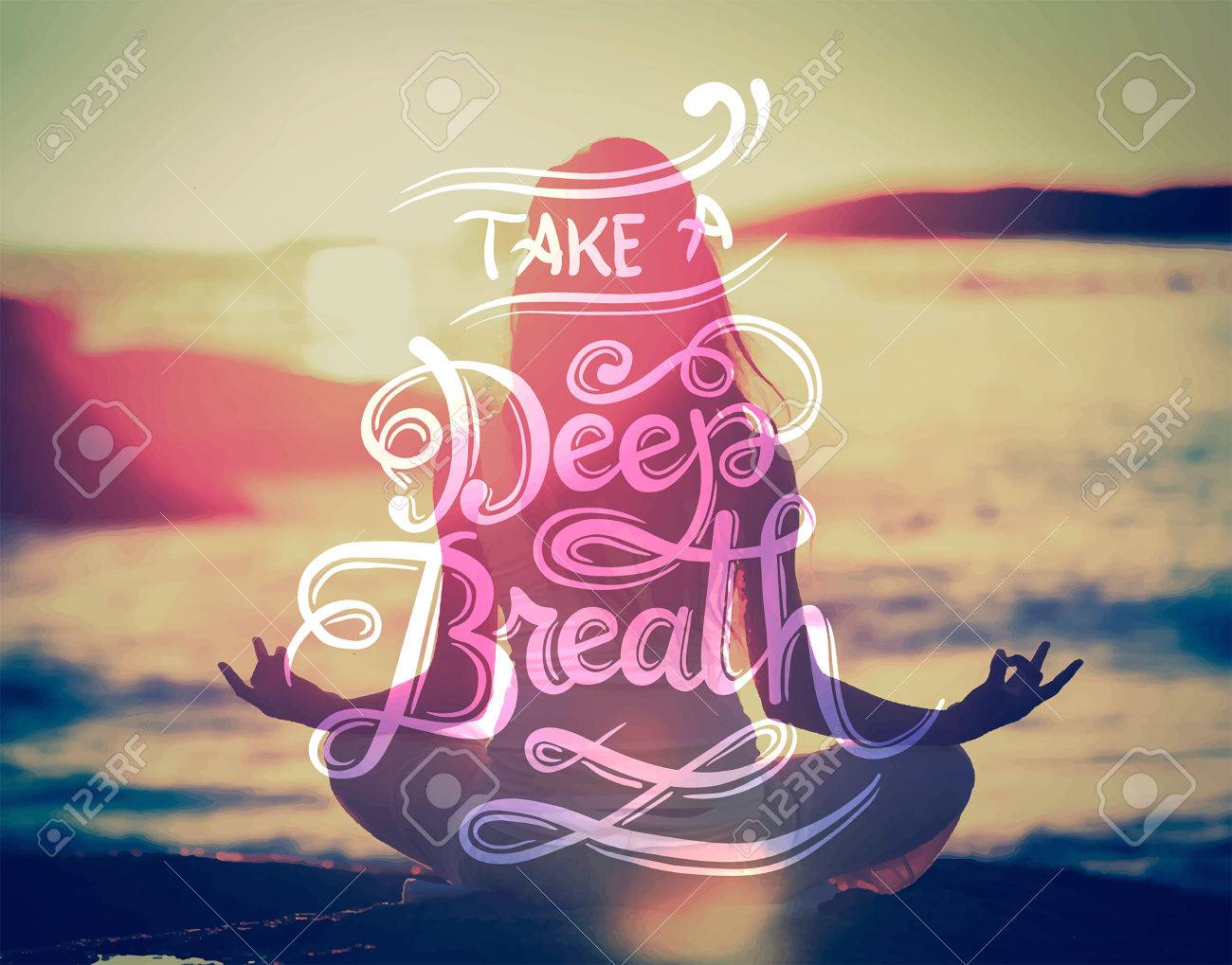 Digitally generated Take a deep breath vector - 38095866 Digitally generated Take a deep breath vector - 38095866