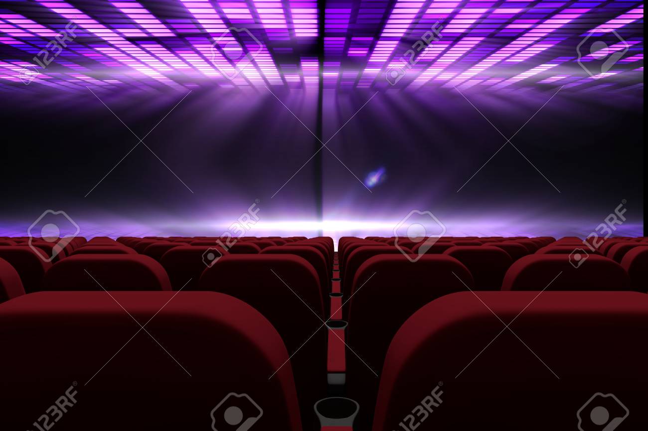 抽象的な背景のスクリーンに直面している映画館の座席の 3 D 構成のデジタル合成 の写真素材 画像素材 Image 抽象的な背景のスクリーンに直面している映画館の座席の 3 D 構成のデジタル合成 の写真素材 画像素材 Image