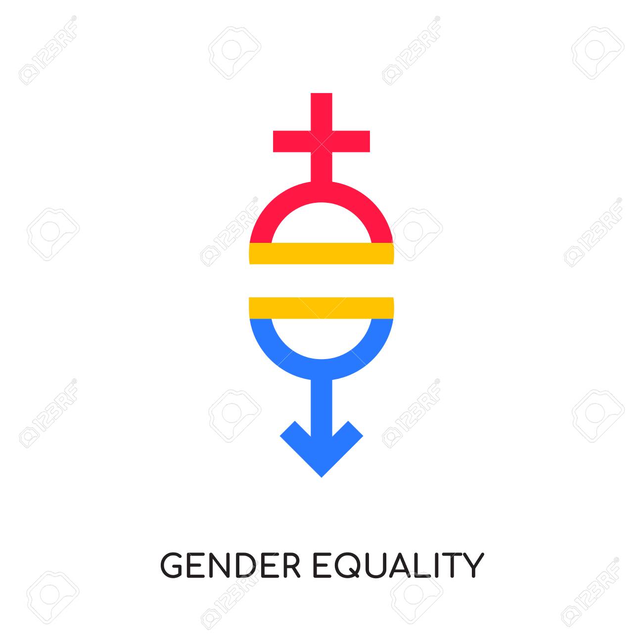 Gender Equality Logo Isolated On White Background For Your Web Royalty Free Cliparts Vectors And Stock Illustration Image 98899911
