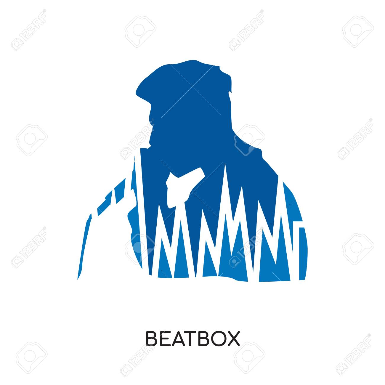 beatbox logo isolated on