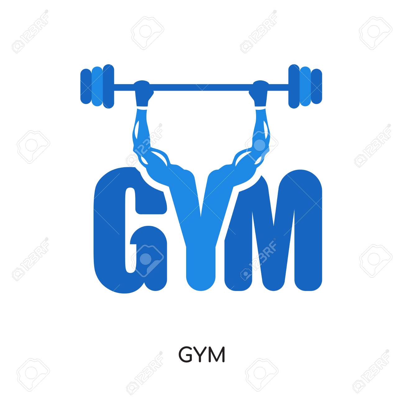 Gym Logo Png Isolated On White Background For Your Web And Mobile Royalty Free Cliparts Vectors And Stock Illustration Image 101156842