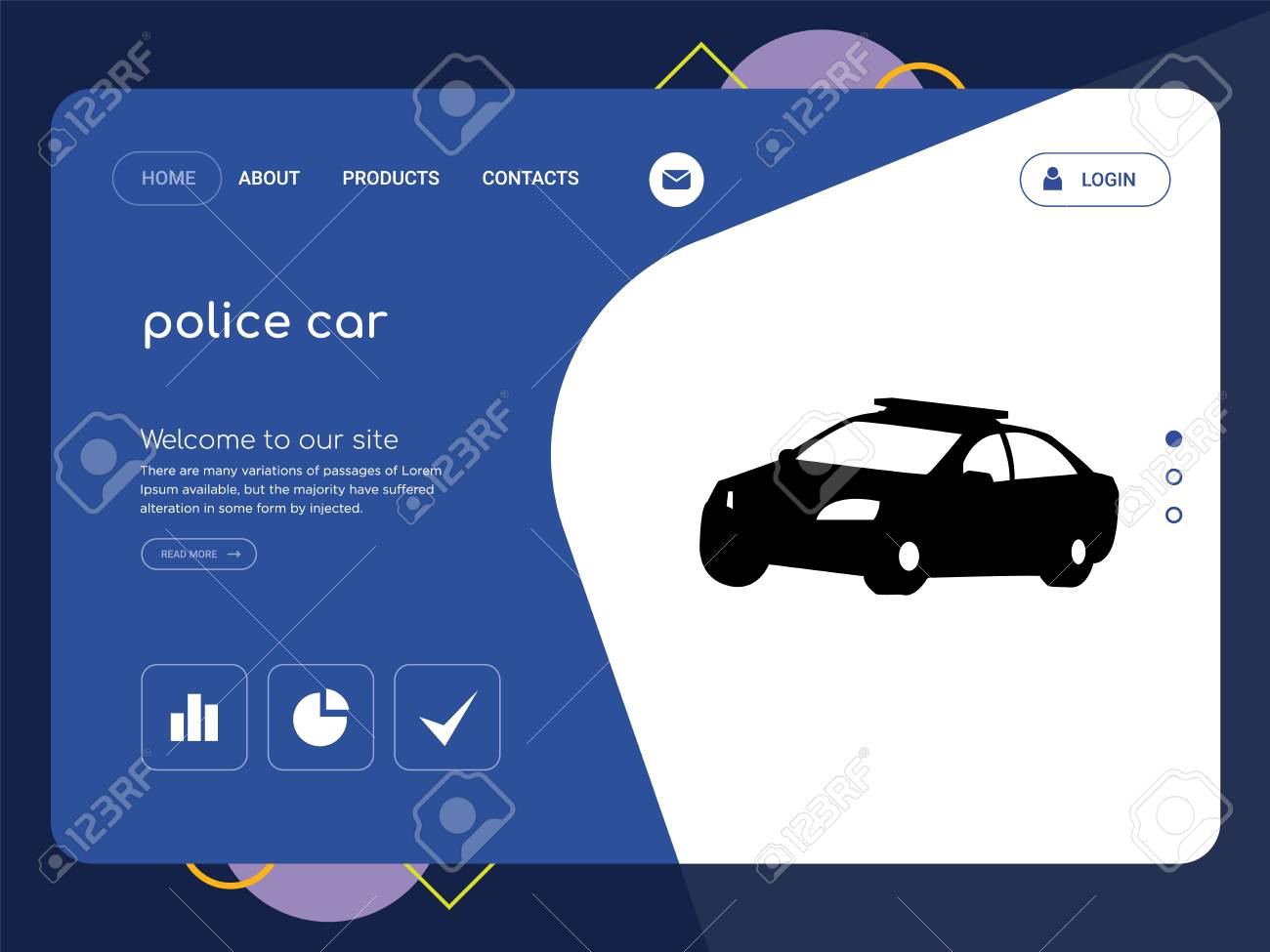 Police Car Website >> Quality One Page Police Car Website Template Vector Eps Modern Police Car Website >> Quality One Page Police Car Website Template Vector Eps Modern