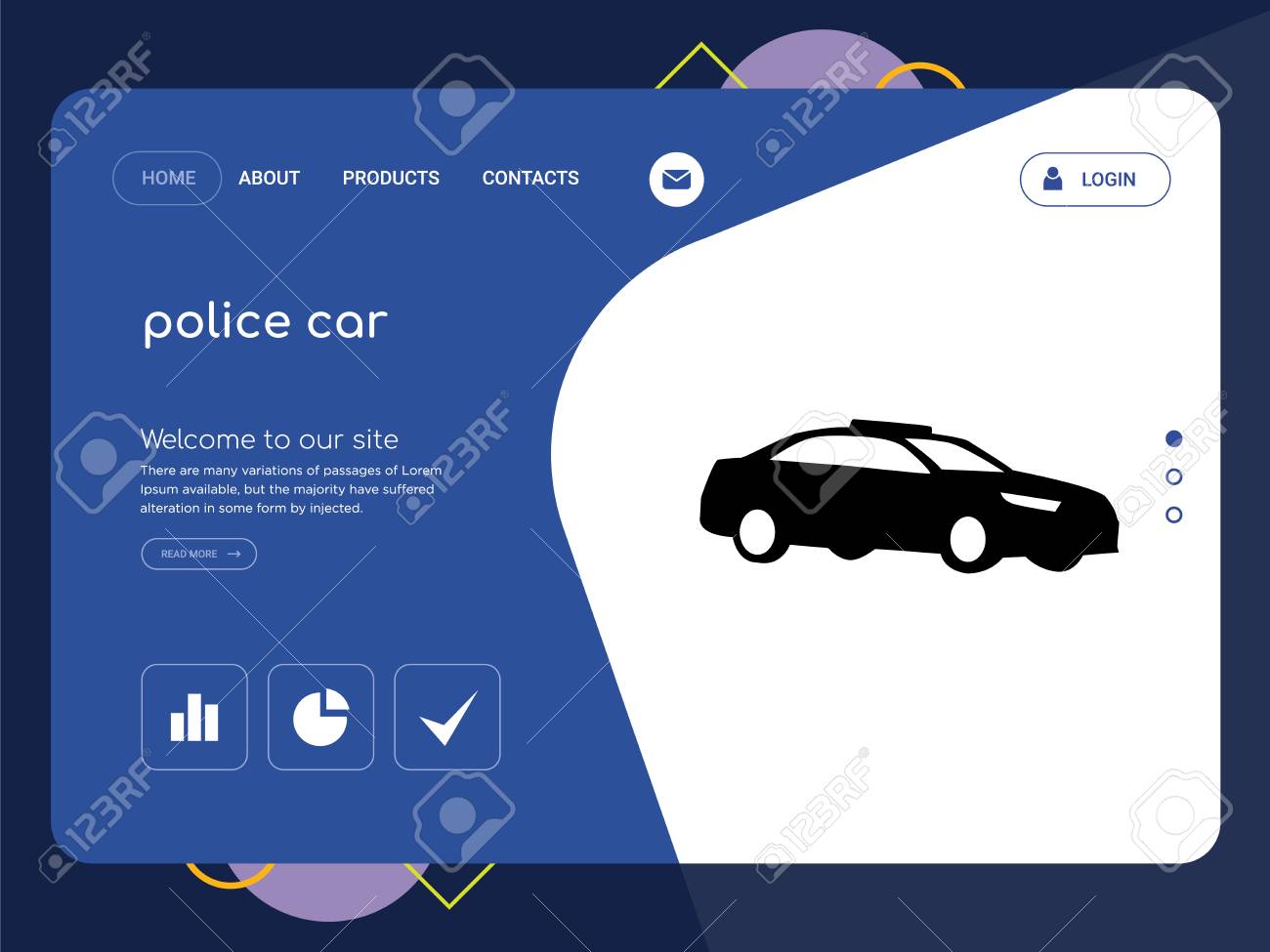 Police Car Website >> Quality One Page Police Car Website Template Vector Eps Modern Police Car Website >> Quality One Page Police Car Website Template Vector Eps Modern