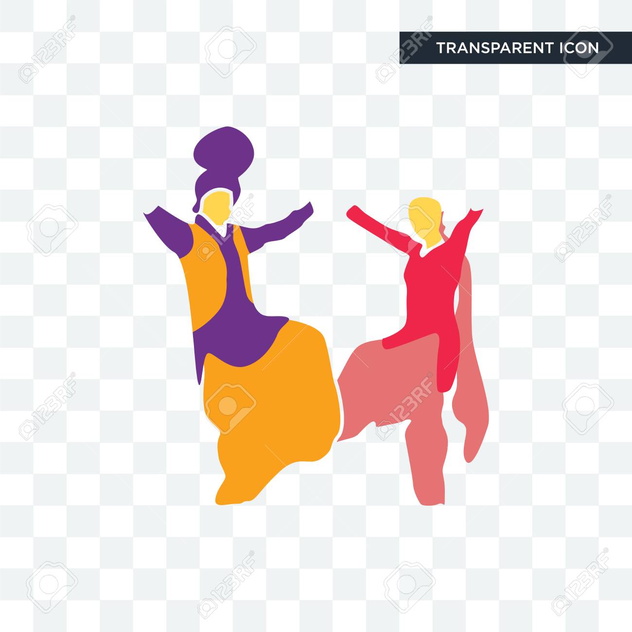 Bhangra Vector Icon Isolated On Transparent Background Bhangra Royalty Free Cliparts Vectors And Stock Illustration Image 103508705