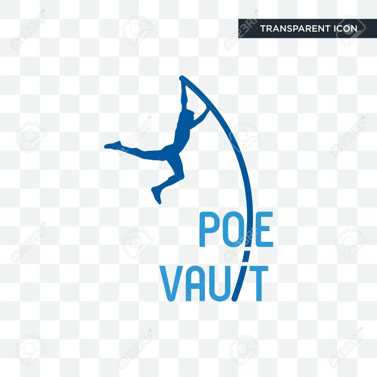 Pole Vault Vector Icon Isolated On Transparent Background Pole Royalty Free Cliparts Vectors And Stock Illustration Image 103693198