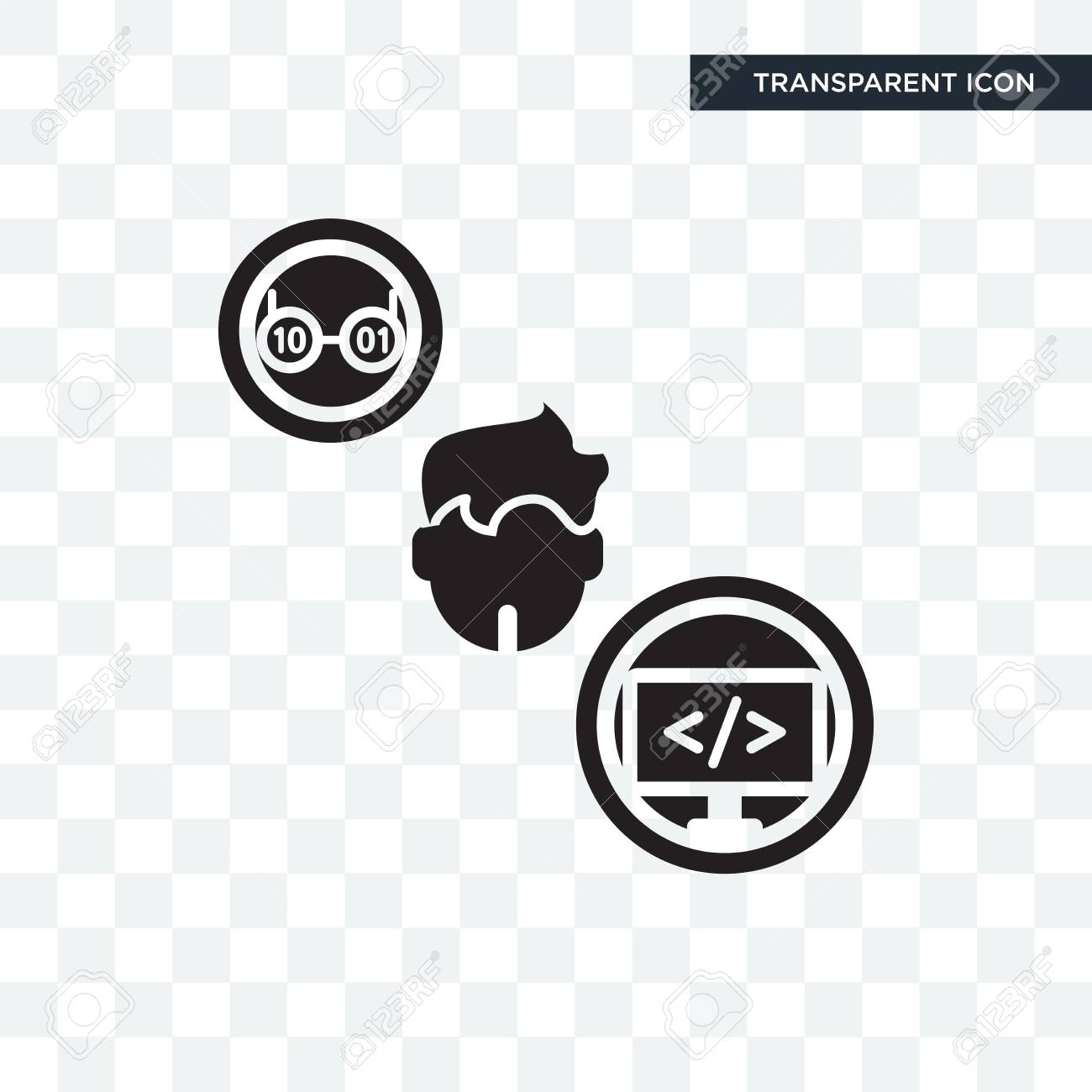 programmer vector icon isolated