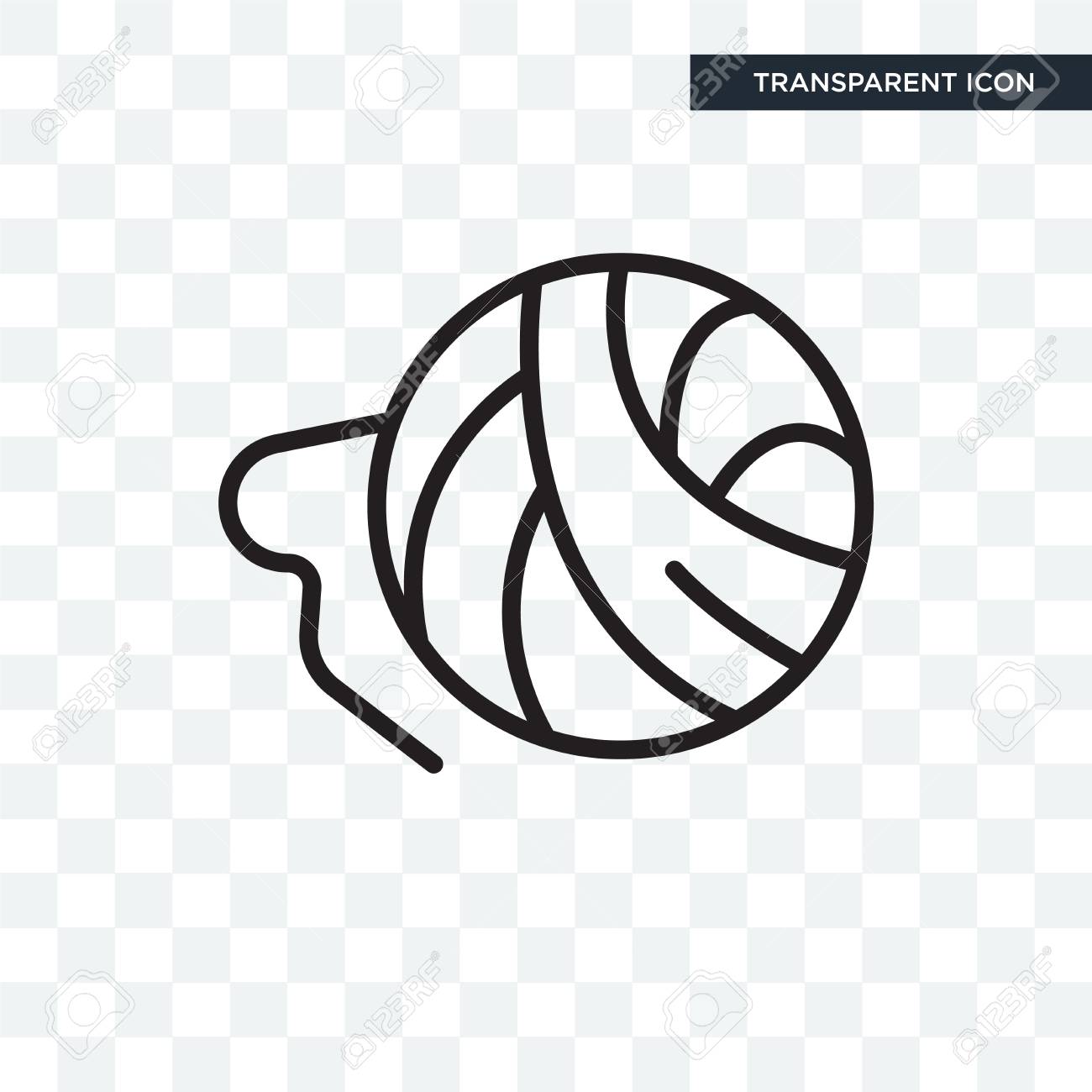 Ball Of Wool Icon Isolated On Transparent Background
