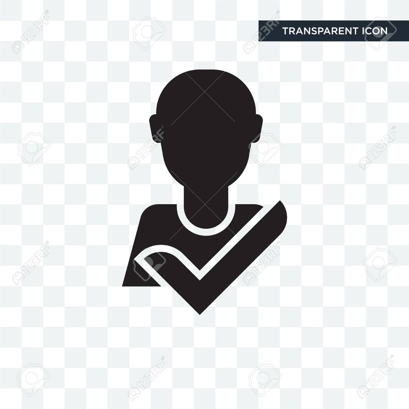 good employee vector icon isolated on transparent background good employee