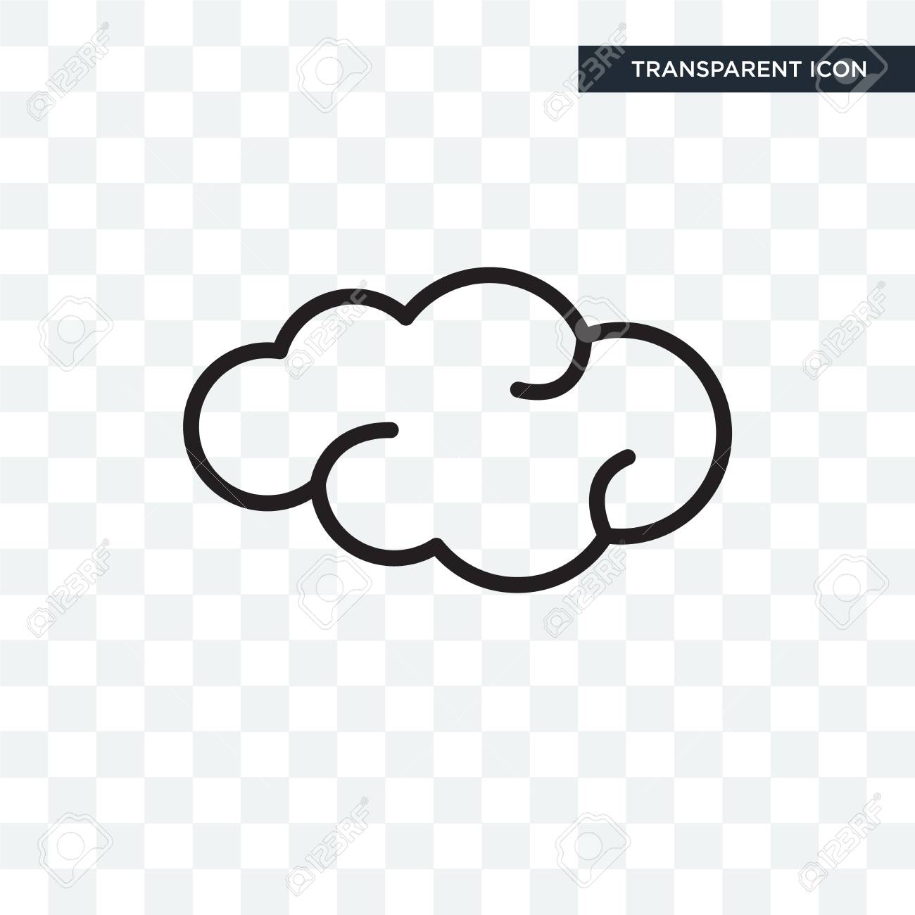 Cloud Vector Icon Isolated On Transparent Background Cloud Logo Concept Royalty Free Cliparts Vectors And Stock Illustration Image