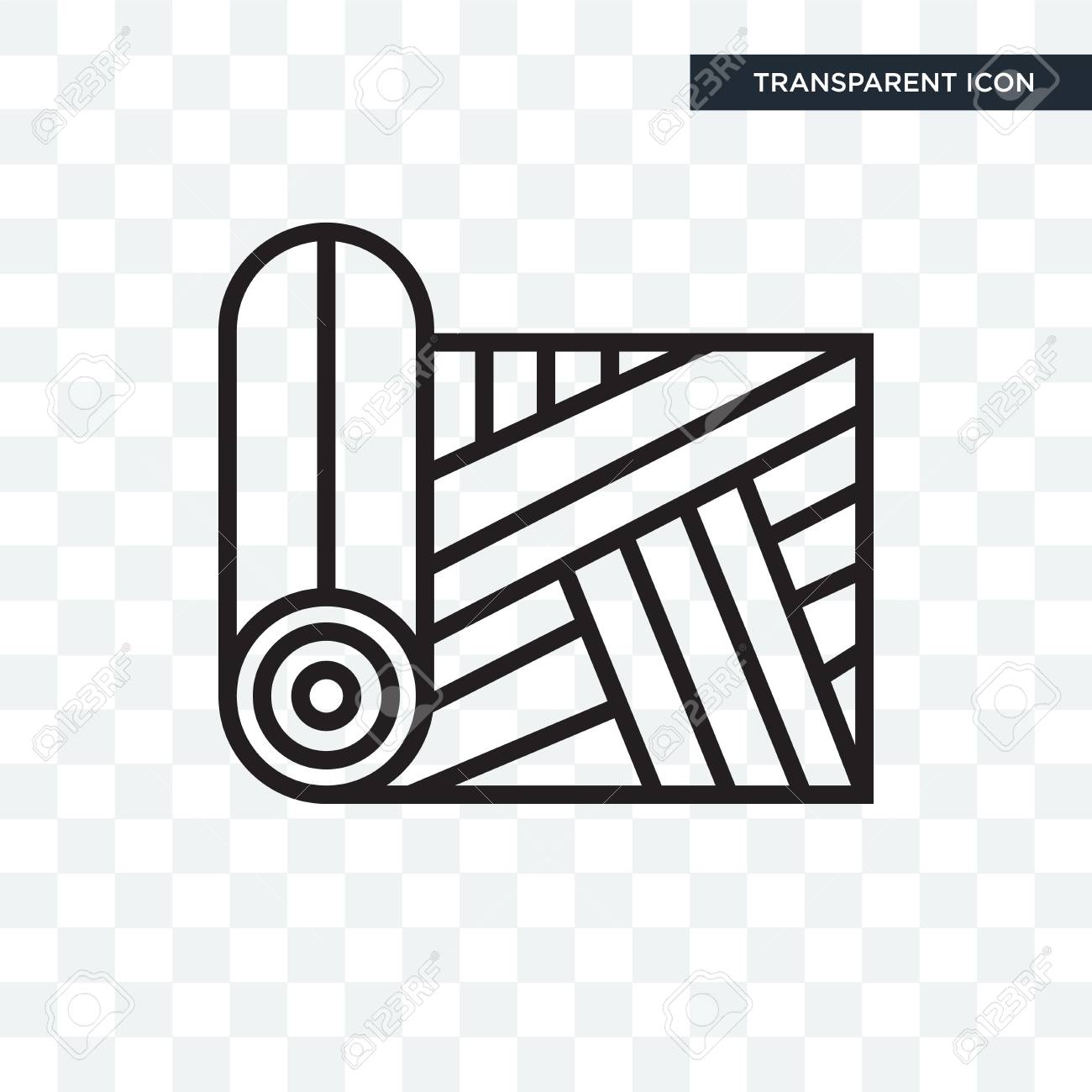 fabric vector icon isolated on transparent background fabric