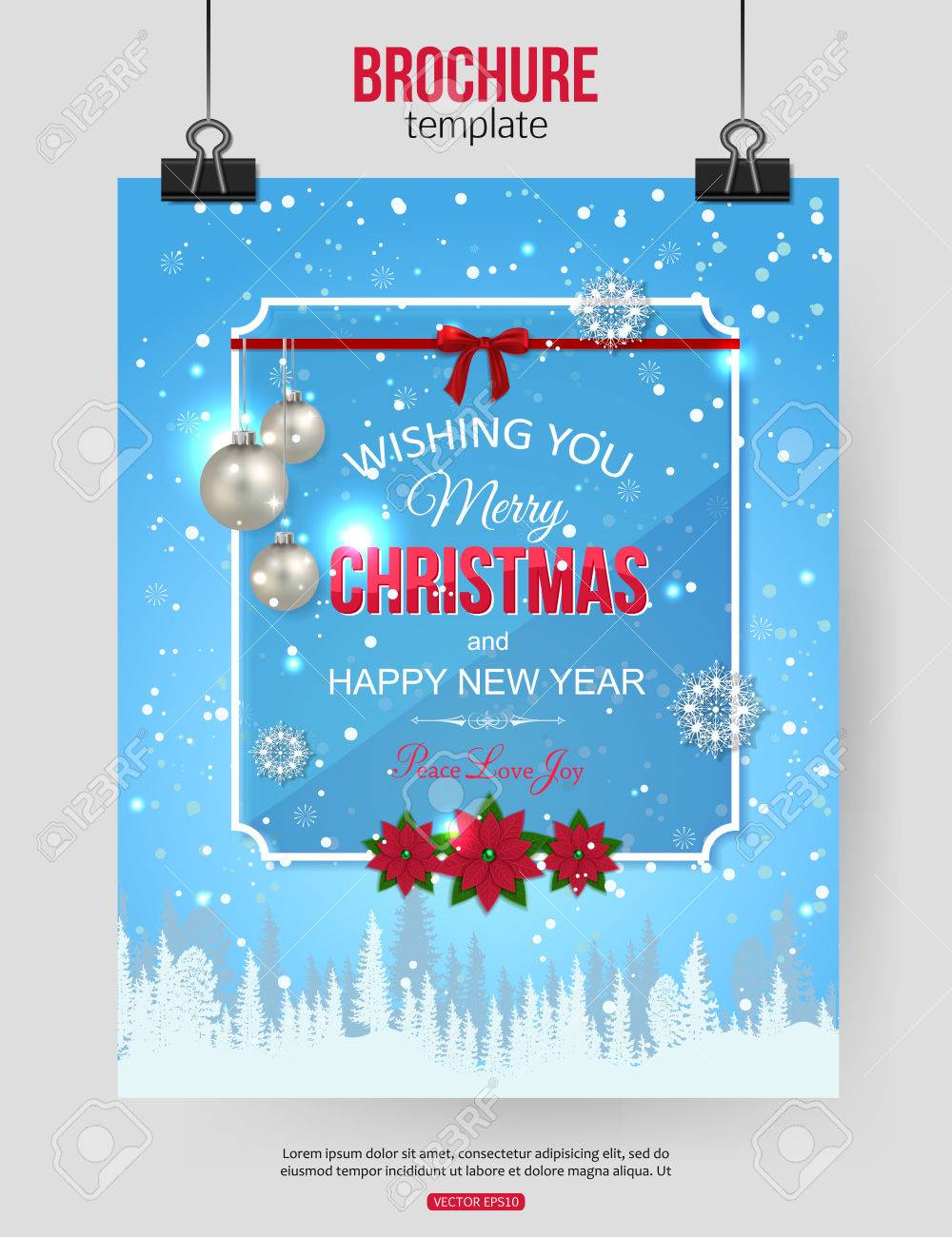 christmas brochure template