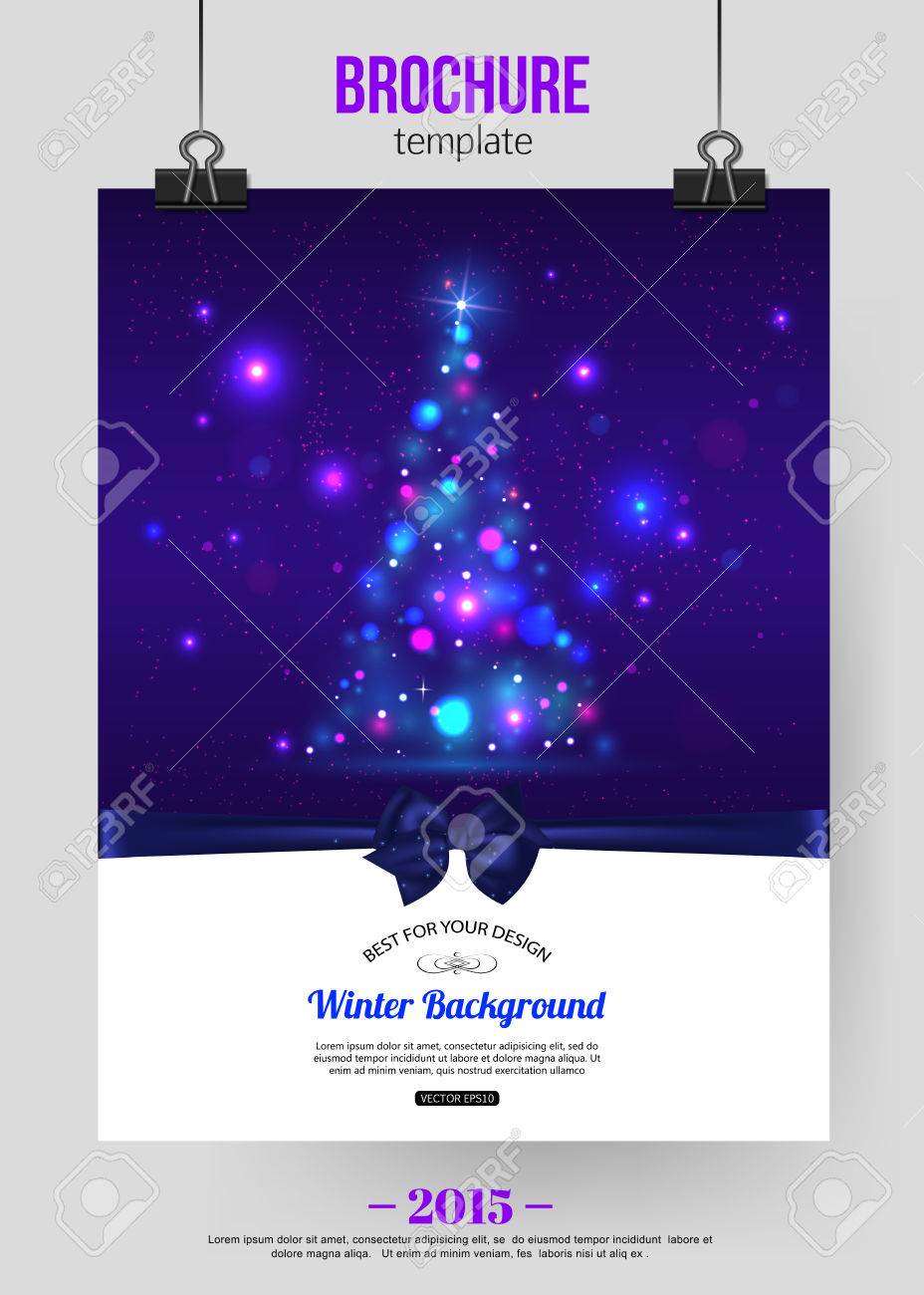 christmas brochure template