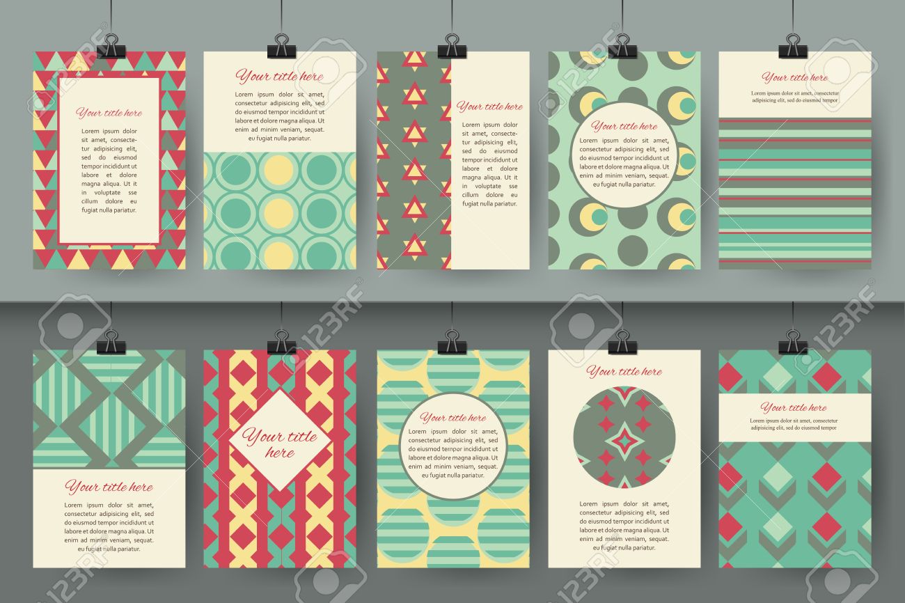 Set Of Creative Vintage Card Templates Best Hand Made Design For Poster Placard Set Of Creative Vintage Card Templates Best Hand Made Design For Poster Placard