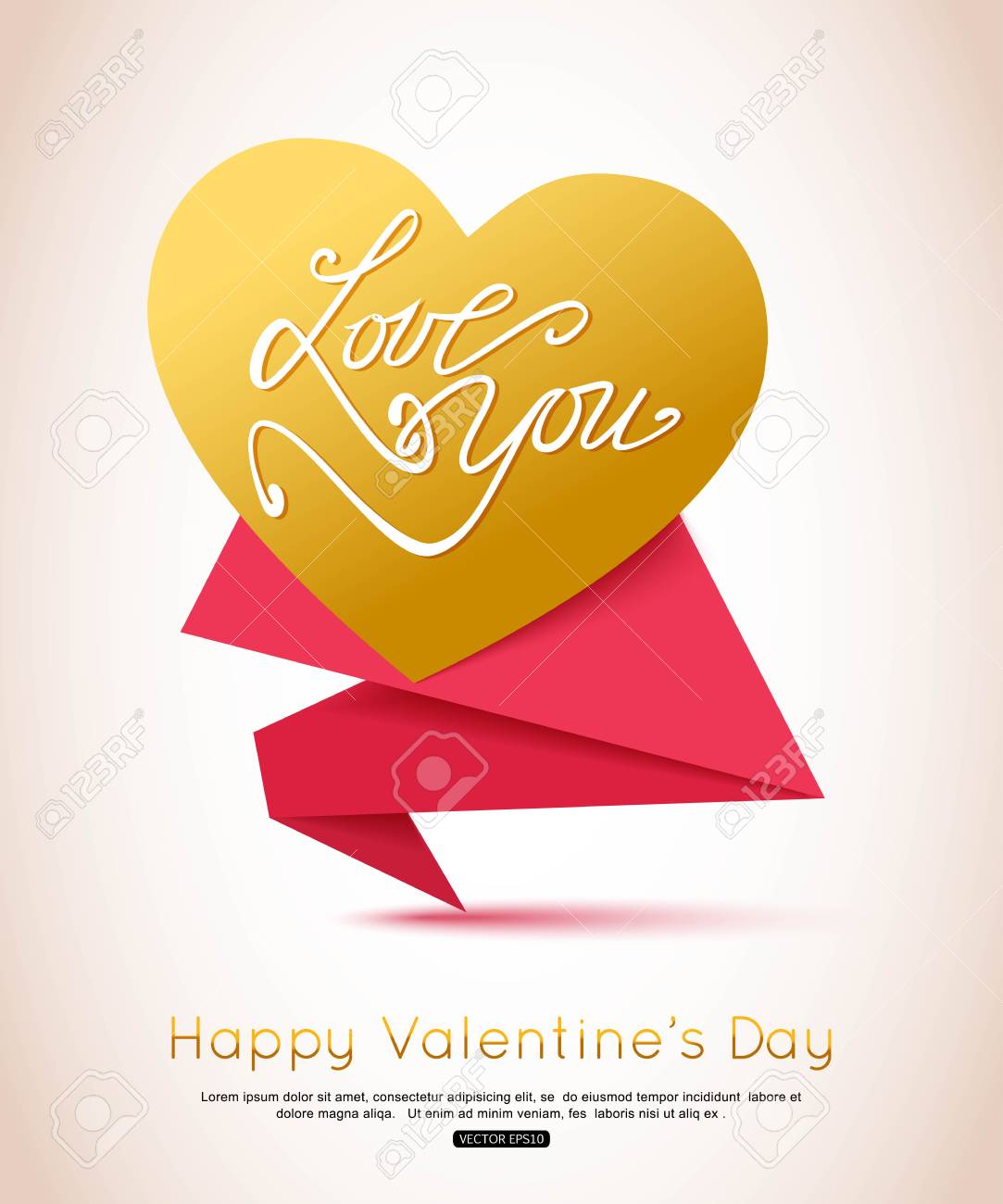 happy valentines day flyer valentines day background gold heart