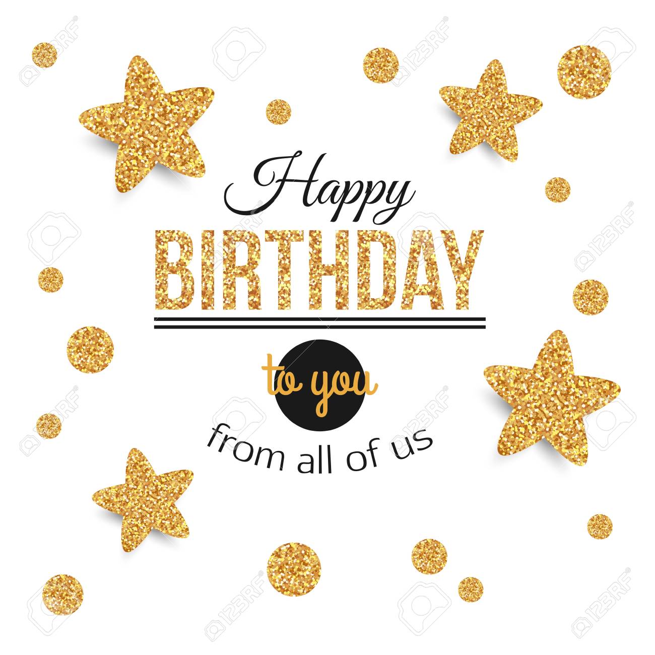birthday background with gold stars polka dots birthday gold star birthday card