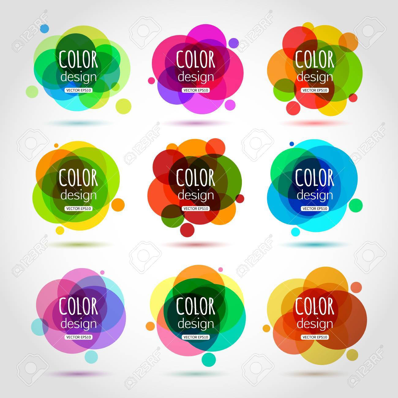 Abstract circle template for your design. Vector collection of colorful circles - 67180509 Abstract circle template for your design. Vector collection of colorful circles - 67180509