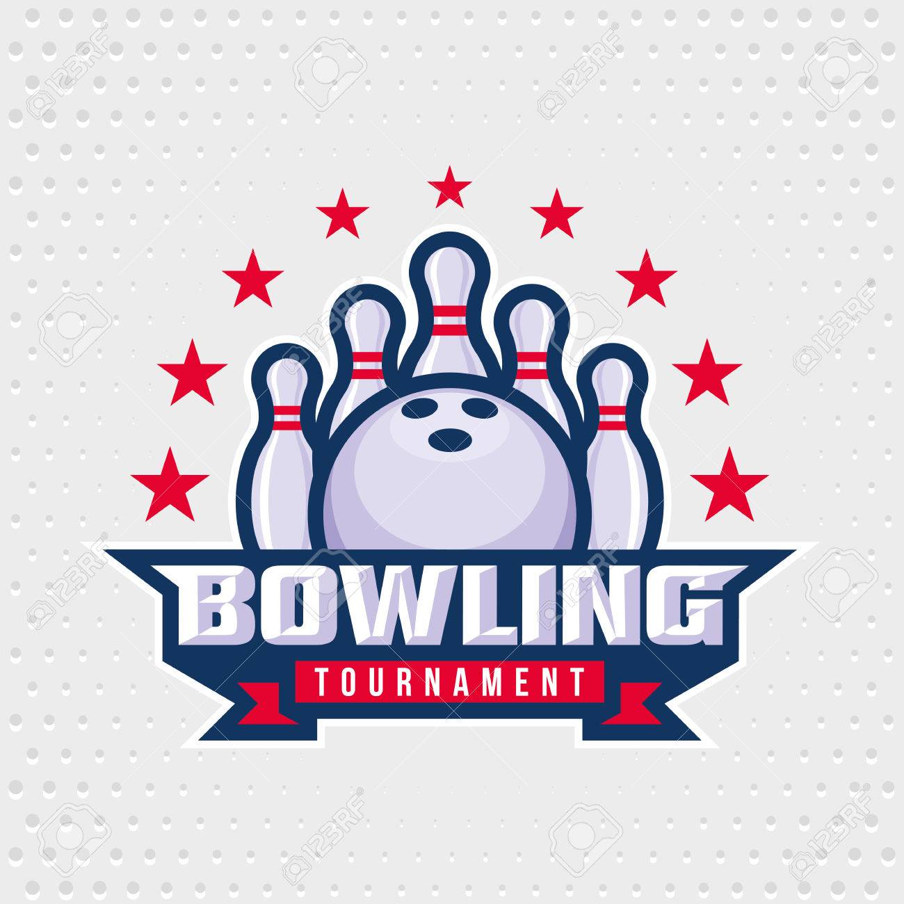 Bowling logo design template, emblem tournament template editable for your design. - 51245862 Bowling logo design template, emblem tournament template editable for your design. - 51245862