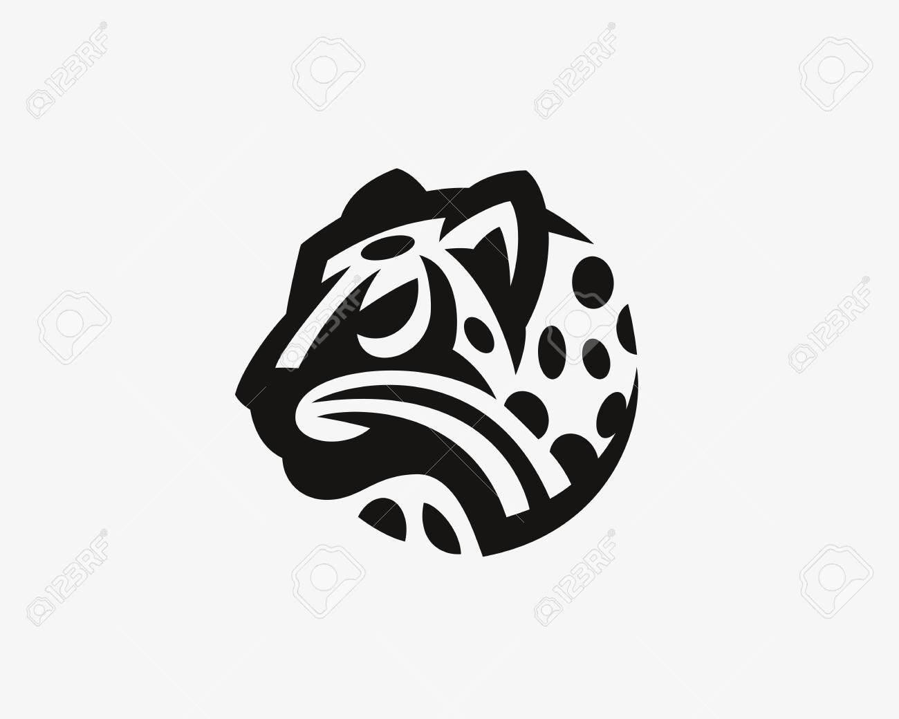 Leopard head. Wild cat emblem design editable for your business. Vector illustration. - 135295563 Leopard head. Wild cat emblem design editable for your business. Vector illustration. - 135295563