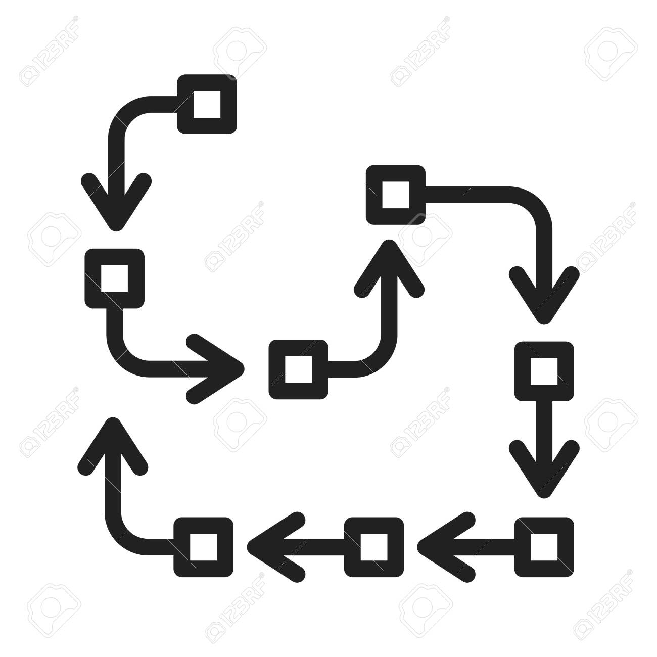 Procedure Icon, Vector Line Illustration Royalty Free SVG, Cliparts,  Vectors, and Stock Illustration. Image 138284338.