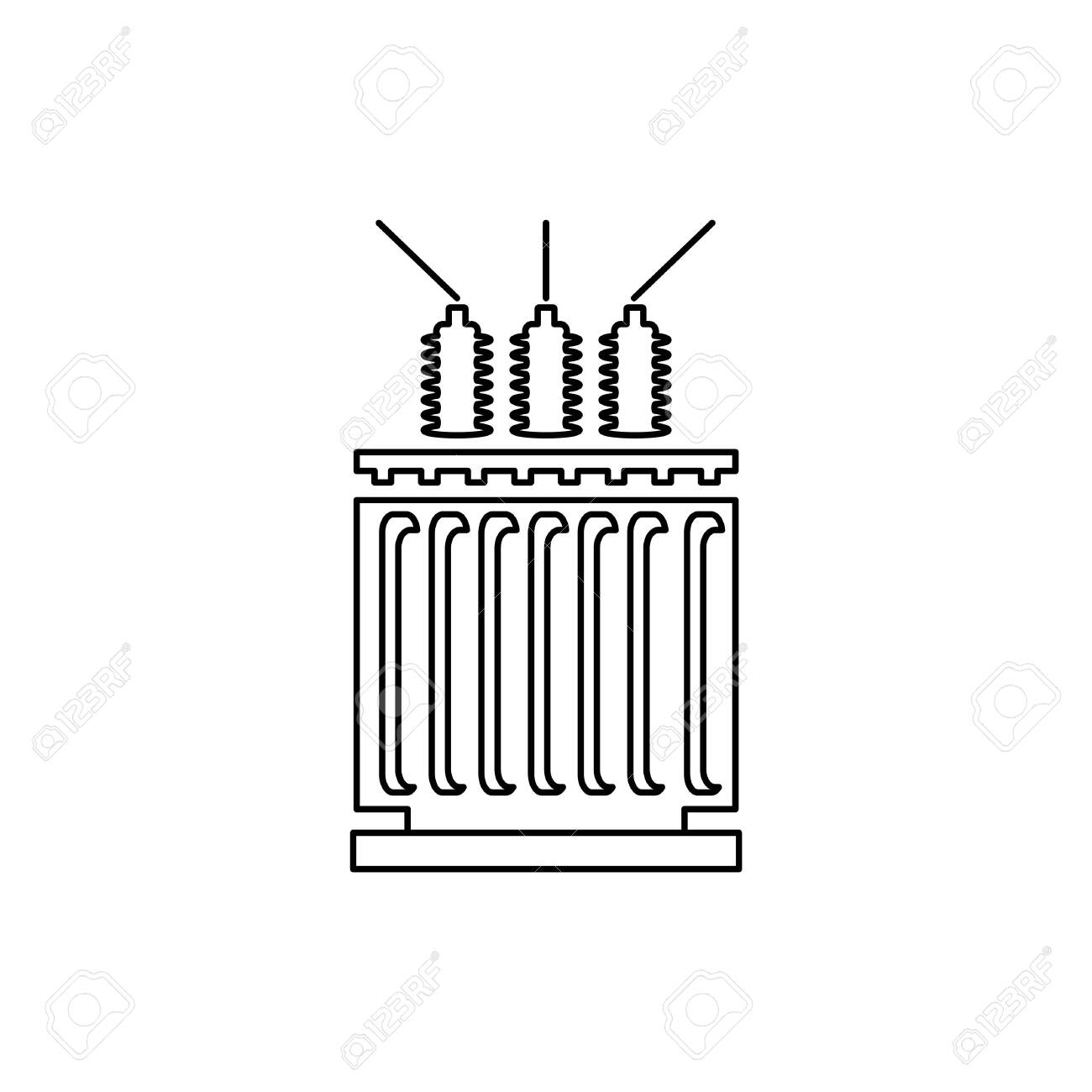 Electric transformer icon - vector illustration. - 152338202 Electric transformer icon - vector illustration. - 152338202