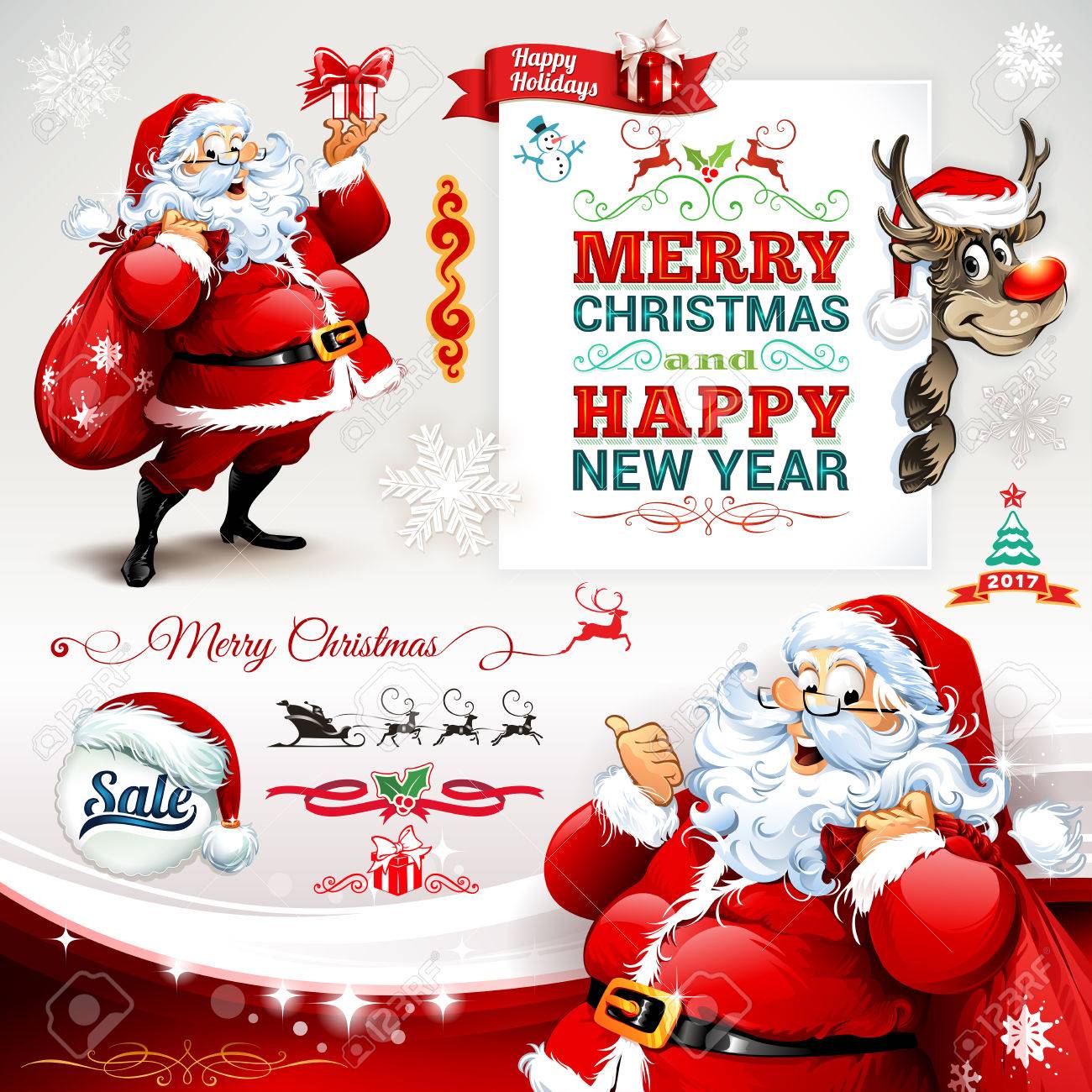 christmas labels from santa