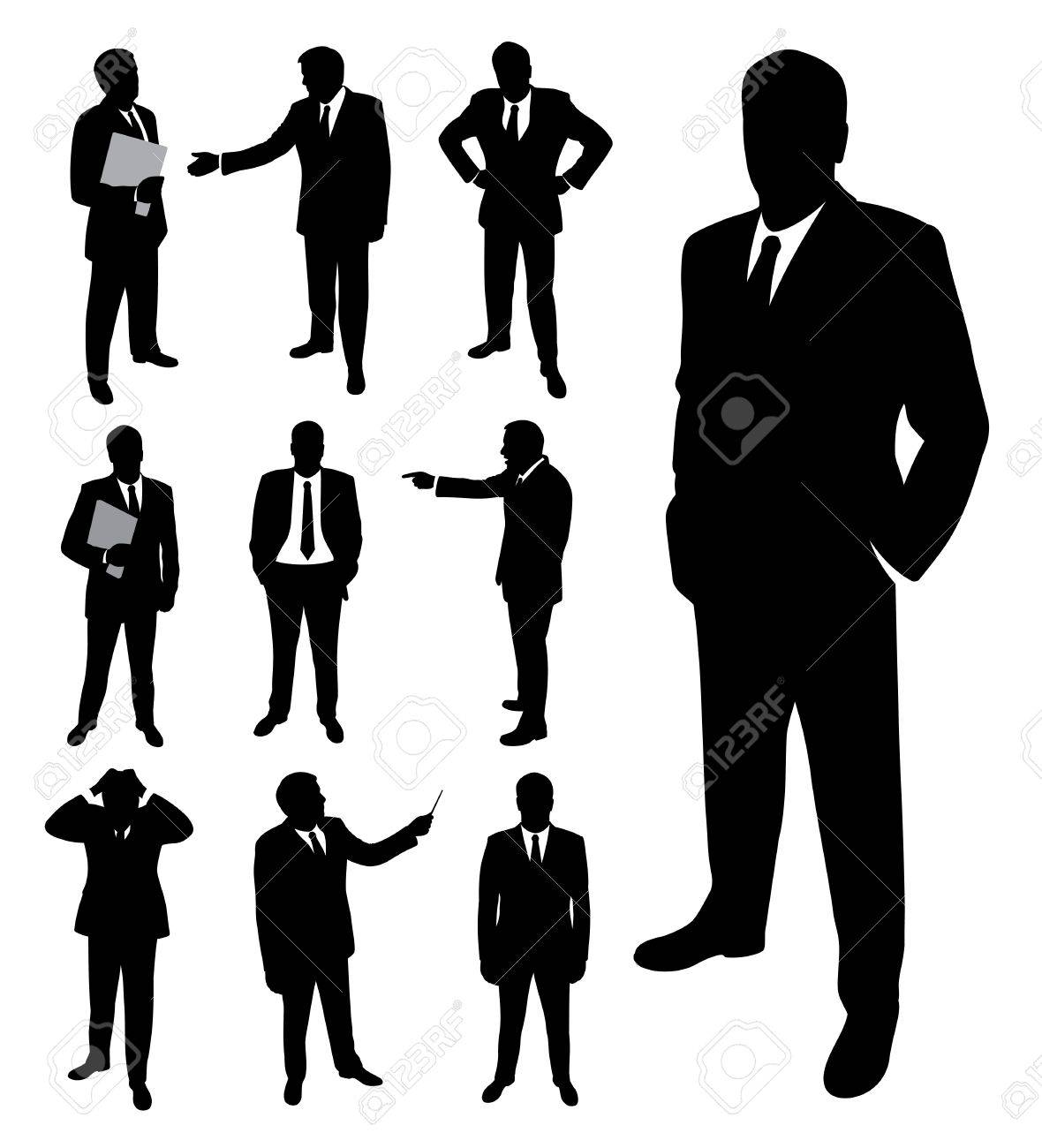 businessman silhouette royalty free cliparts vectors and stock