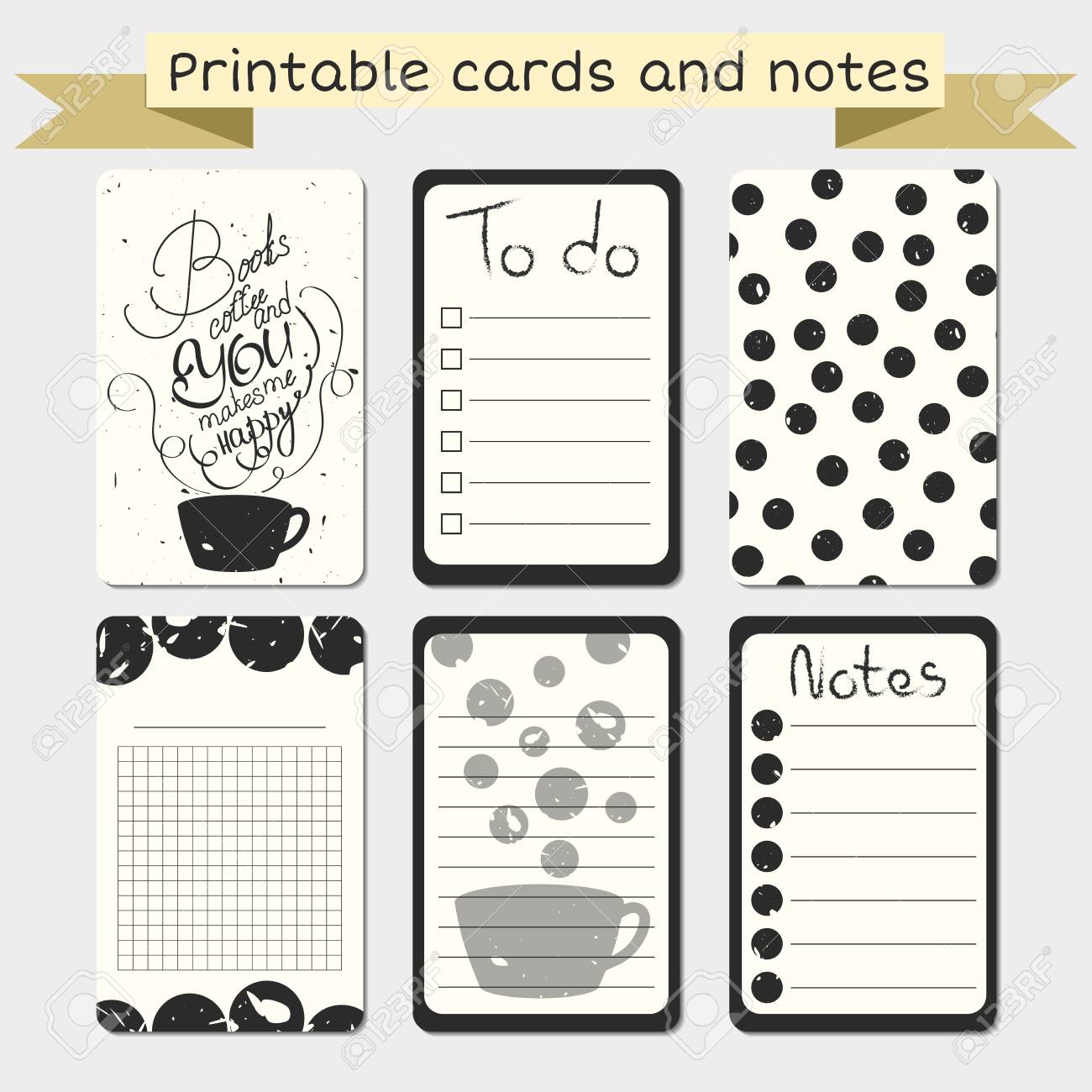 printable journalist cards notes designs stylish to do list to do list design