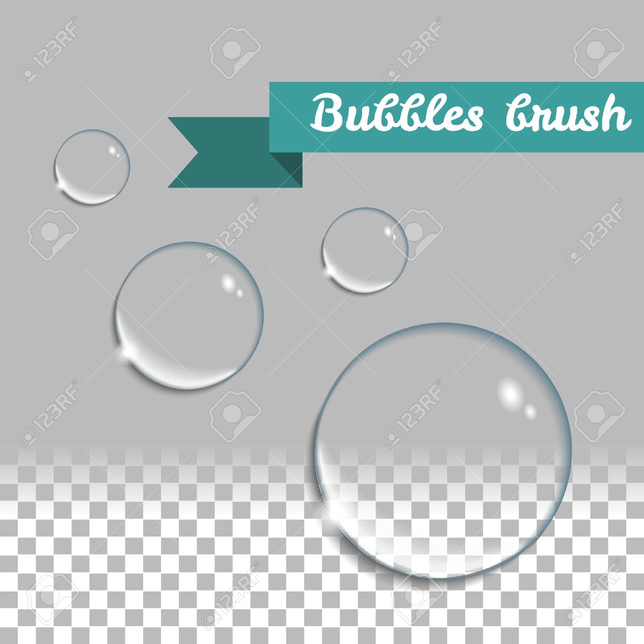 Realistic Water Bubbles (PNG Transparent)