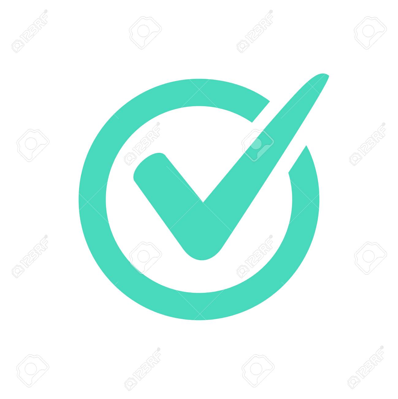 Check Mark Logo Vector Or Icon Tick Symbol In Green Color Illustration Royalty Free Cliparts Vectors And Stock Illustration Image 95581062
