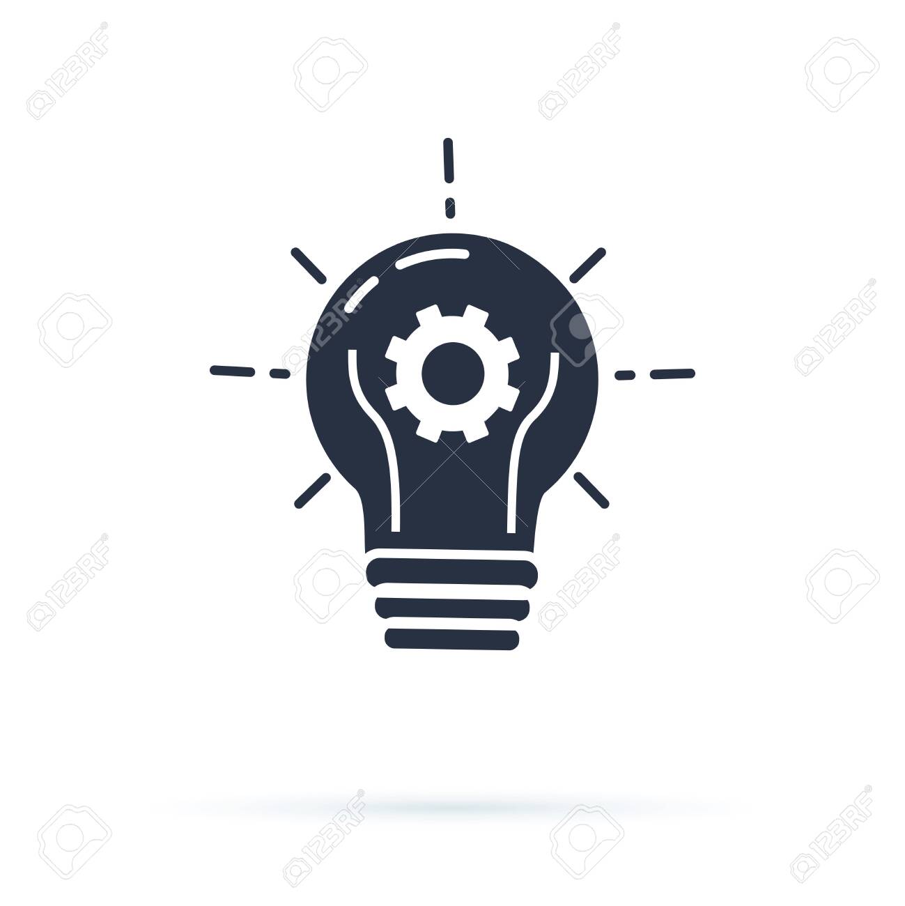 bulb electricity vector icon. Lightbulb solid icon vector, isolated on white background. Idea sign, solution - 132302549 bulb electricity vector icon. Lightbulb solid icon vector, isolated on white background. Idea sign, solution - 132302549