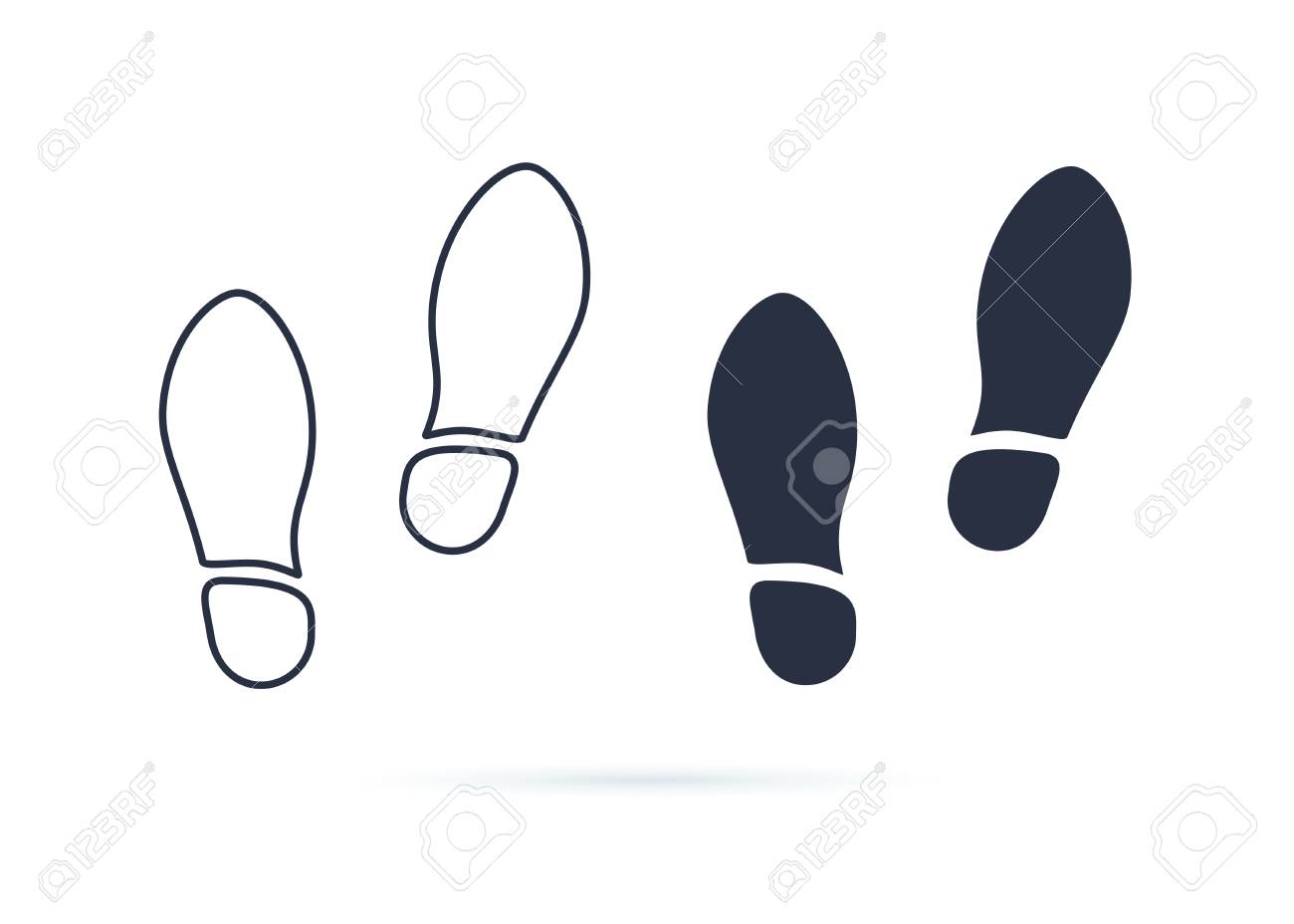 Shoes Footsteps icon vector. Pair of shoes on white background. New sneakers or boots concept symbol. Top view, flat icon. Linear and solid icons set for footwear store. Walking healthcare life - 125945289 Shoes Footsteps icon vector. Pair of shoes on white background. New sneakers or boots concept symbol. Top view, flat icon. Linear and solid icons set for footwear store. Walking healthcare life - 125945289