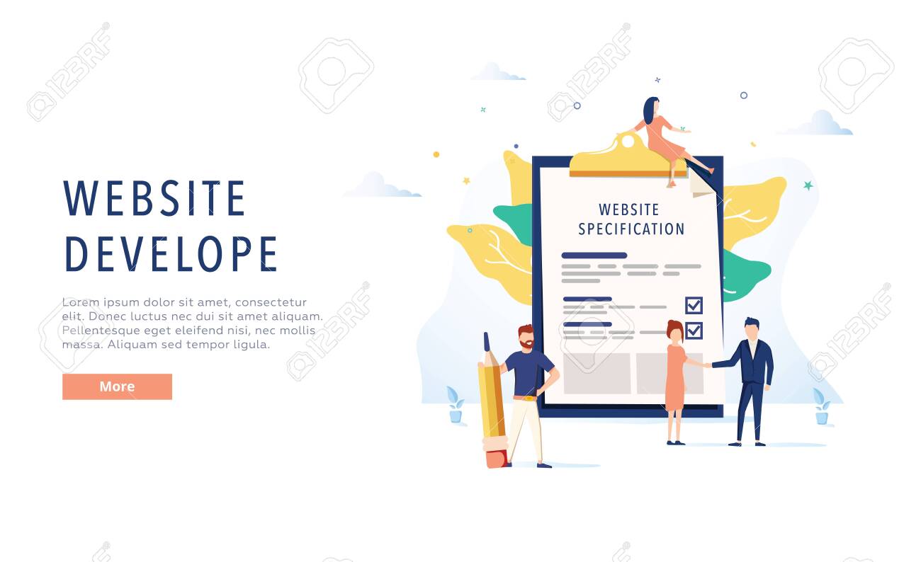 The Design Of The Web Site Website Specification Web Banner