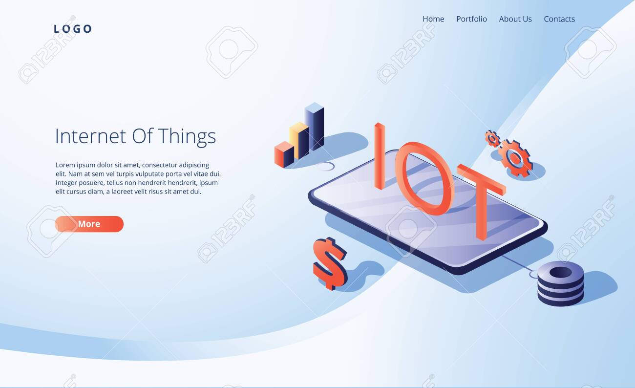 Internet of things concept. IOT with big smartphone and small business icons around. Digital global ecosystem - 132173181 Internet of things concept. IOT with big smartphone and small business icons around. Digital global ecosystem - 132173181