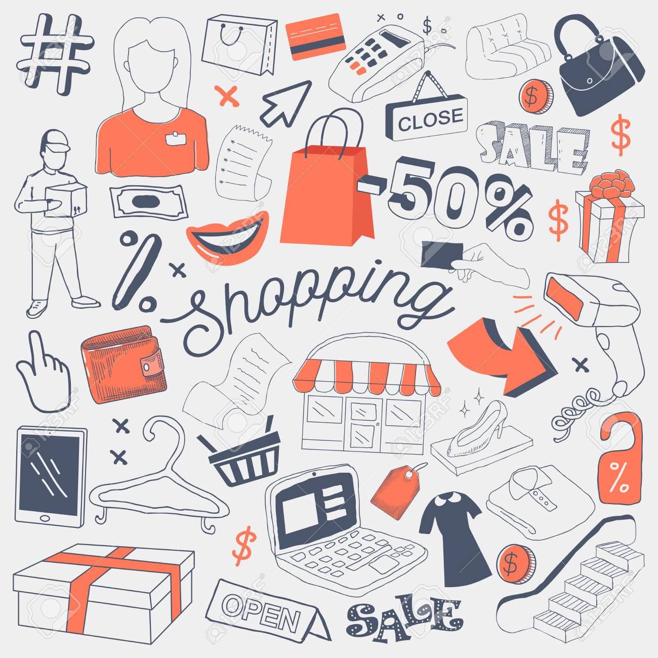 服 アクセサリーやお金でショッピング販売手書き落書き 夏割引手描きの要素を設定します ベクトル図 のイラスト素材 ベクタ Image 服 アクセサリーやお金でショッピング販売手書き落書き 夏割引手描きの要素を設定します ベクトル図 のイラスト素材 ベクタ Image