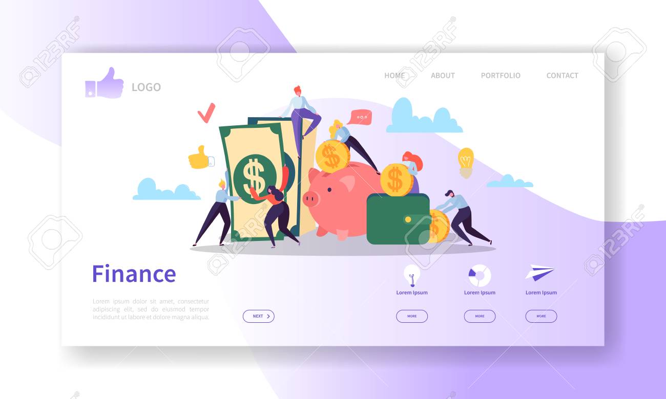 Business and Finance Landing Page Template. Website Layout with Flat People Characters Making Money. Easy to Edit and Customize Mobile Web Site. Vector illustration - 108437689 Business and Finance Landing Page Template. Website Layout with Flat People Characters Making Money. Easy to Edit and Customize Mobile Web Site. Vector illustration - 108437689