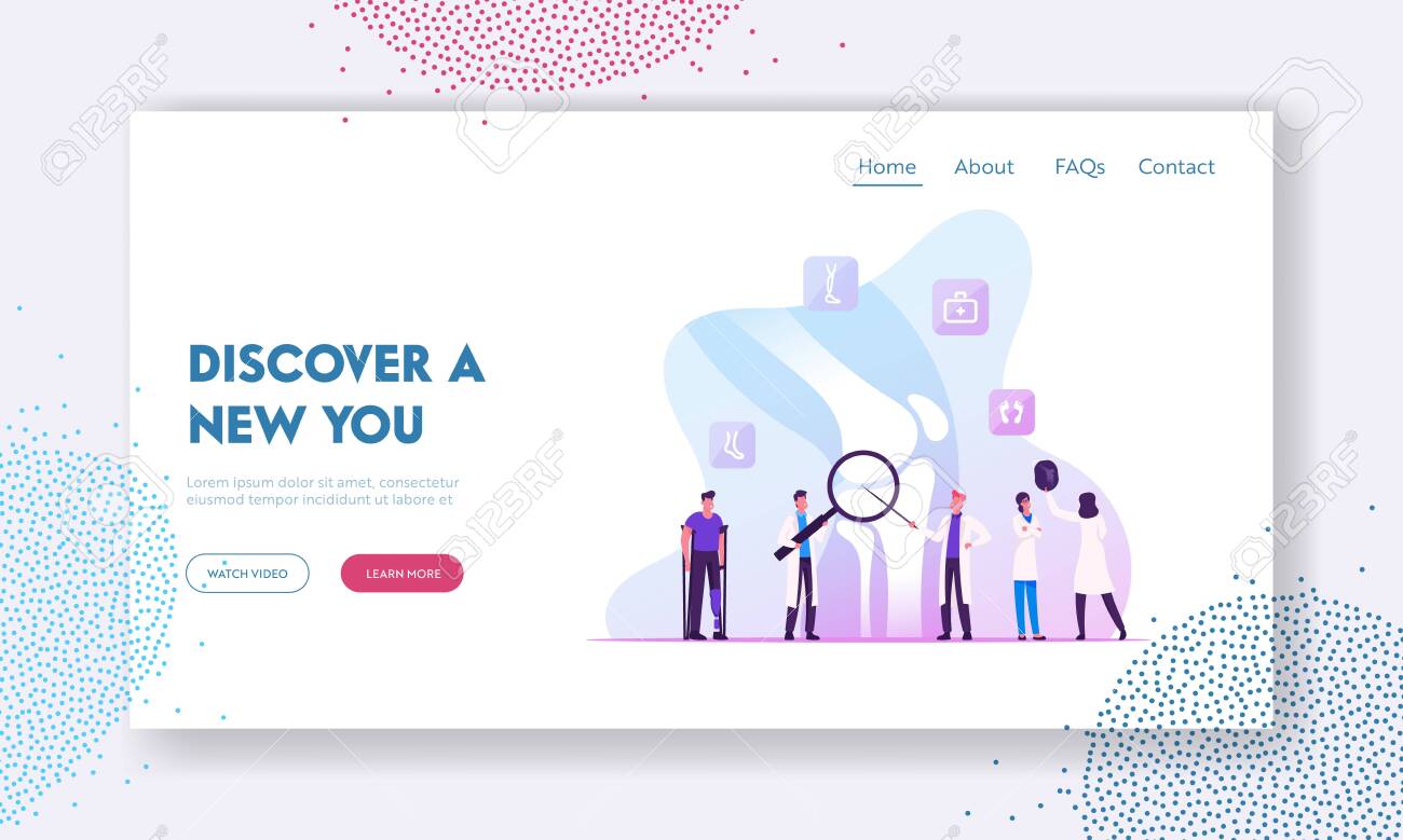 Orthopedy And Traumatology Healthcare Website Landing Page