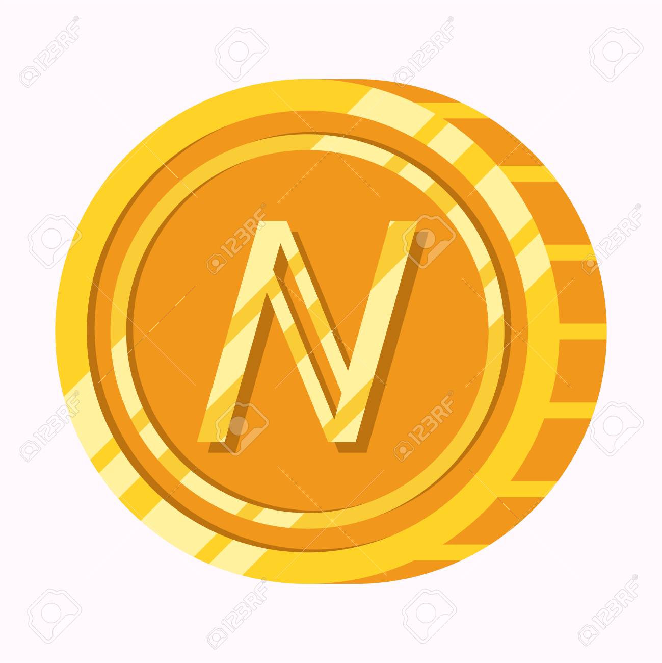 Namecoin Cryptocurrency Symbol On Gold Coin Flat Illustration Isolated On  White Background. Money Icon Design Vector Illustration. Royalty Free SVG,  Cliparts, Vectors, and Stock Illustration. Image 101497772.
