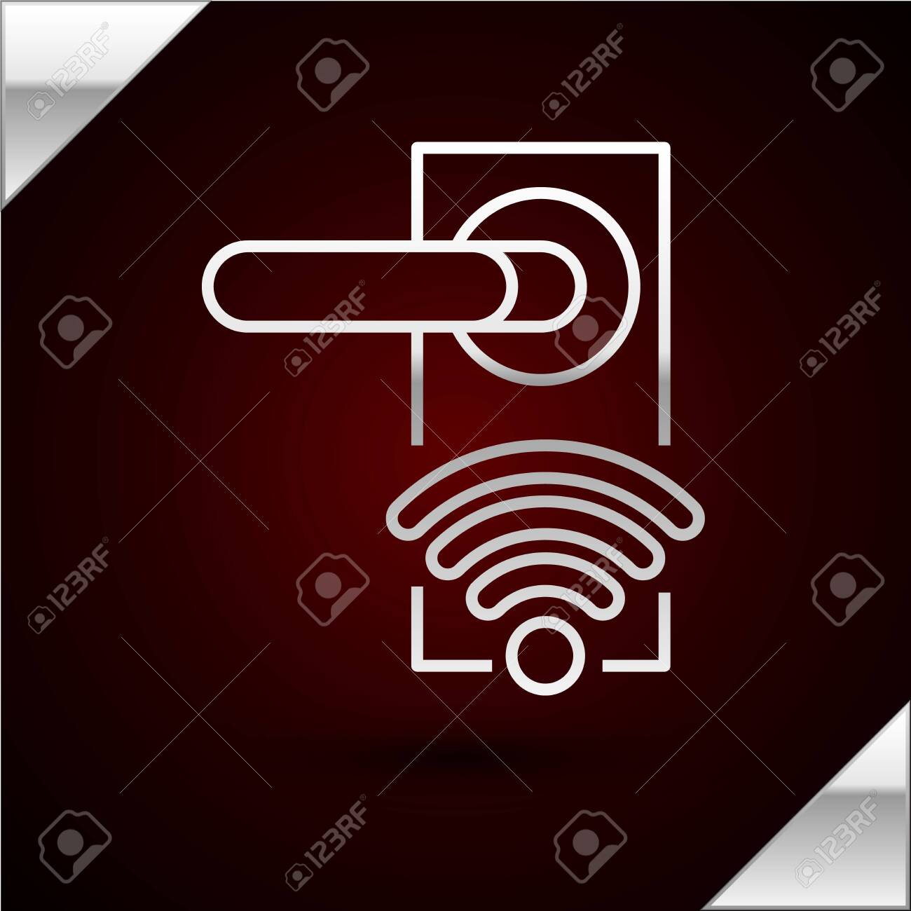 Silver Line Digital Door Lock With Wireless Technology For Unlock