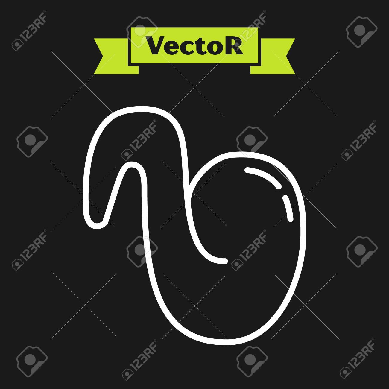 White Line Fried Chicken Wing Icon Isolated On Black Background Royalty Free Cliparts Vectors And Stock Illustration Image