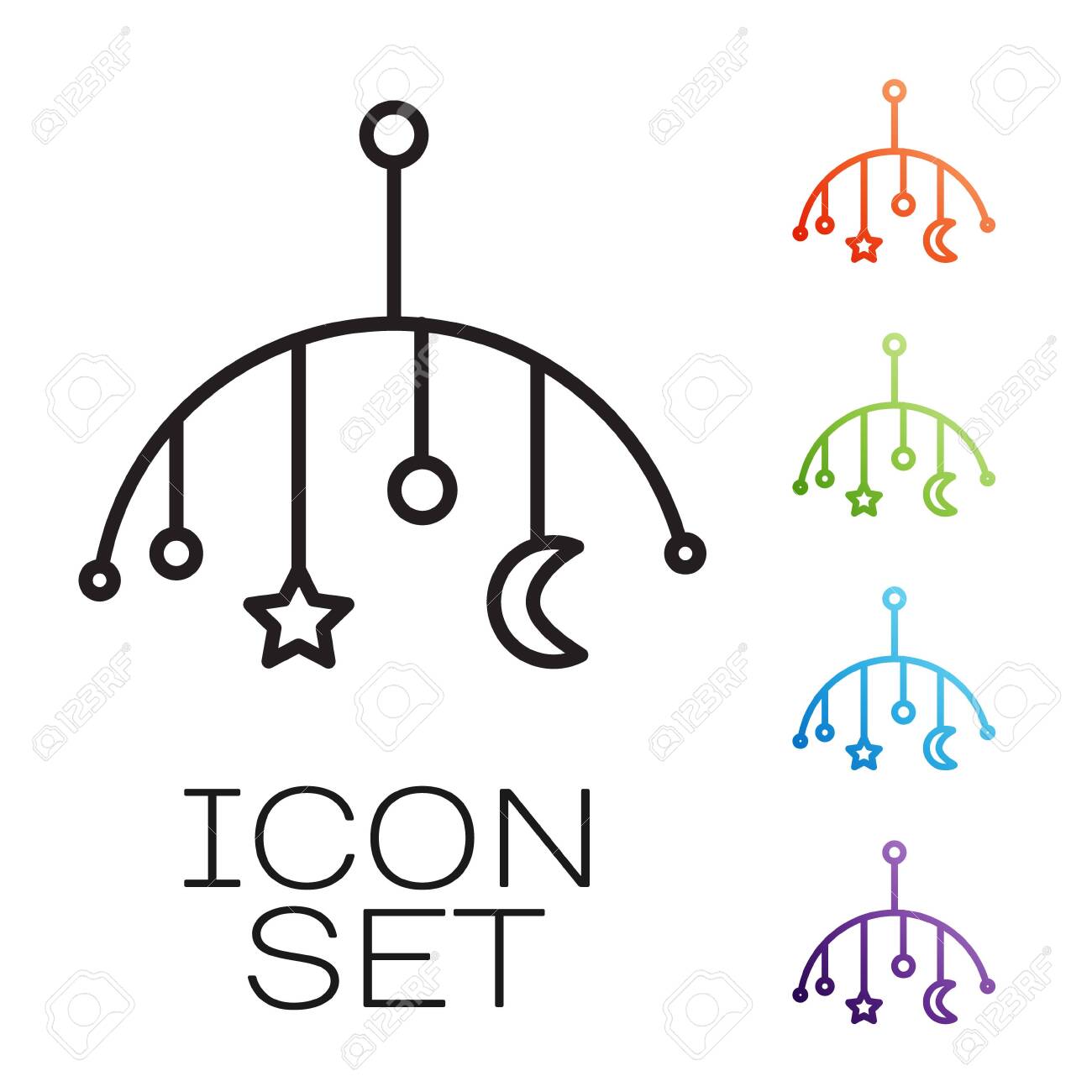 baby bed hanging toys