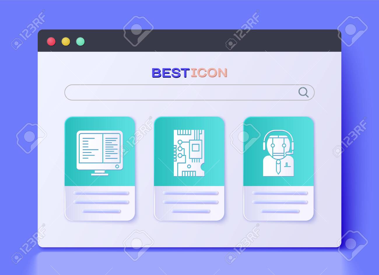 Set Electronic Computer Components Motherboard Digital Chip Royalty Free Cliparts Vectors And Stock Illustration Image