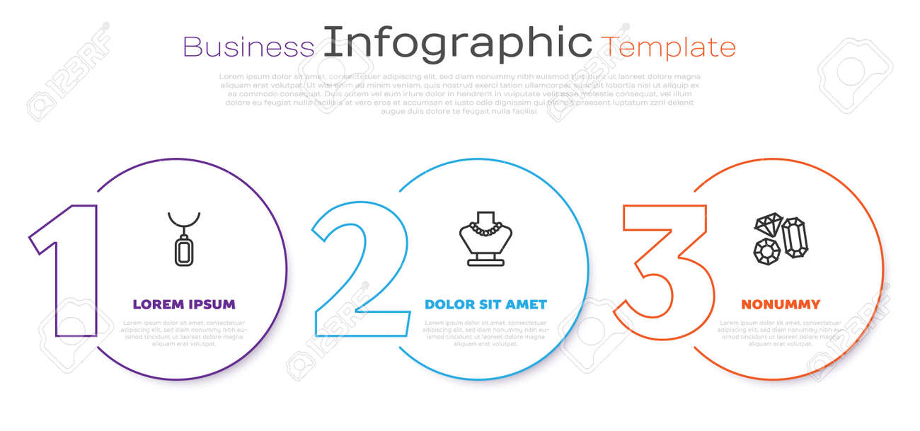 Set line Pendant on necklace, Necklace mannequin and Gem stone. Business infographic template. Vector - 171522855 Set line Pendant on necklace, Necklace mannequin and Gem stone. Business infographic template. Vector - 171522855