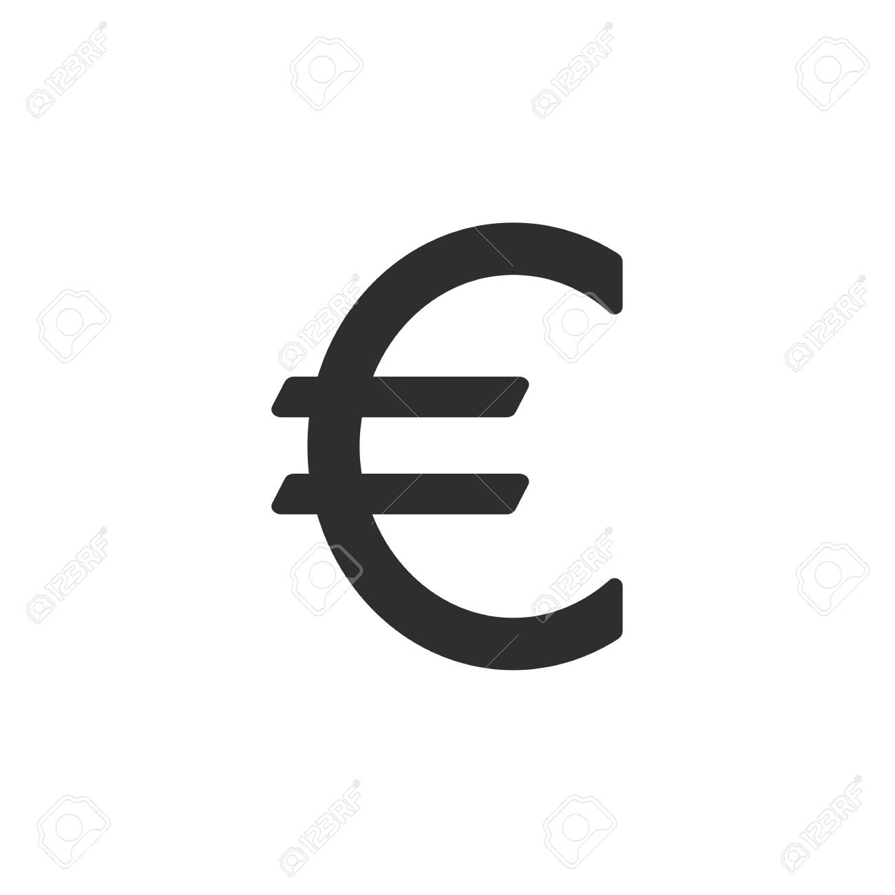euro icon on white background vector illustration royalty free cliparts vectors and stock illustration image 47653735 euro icon on white background vector illustration