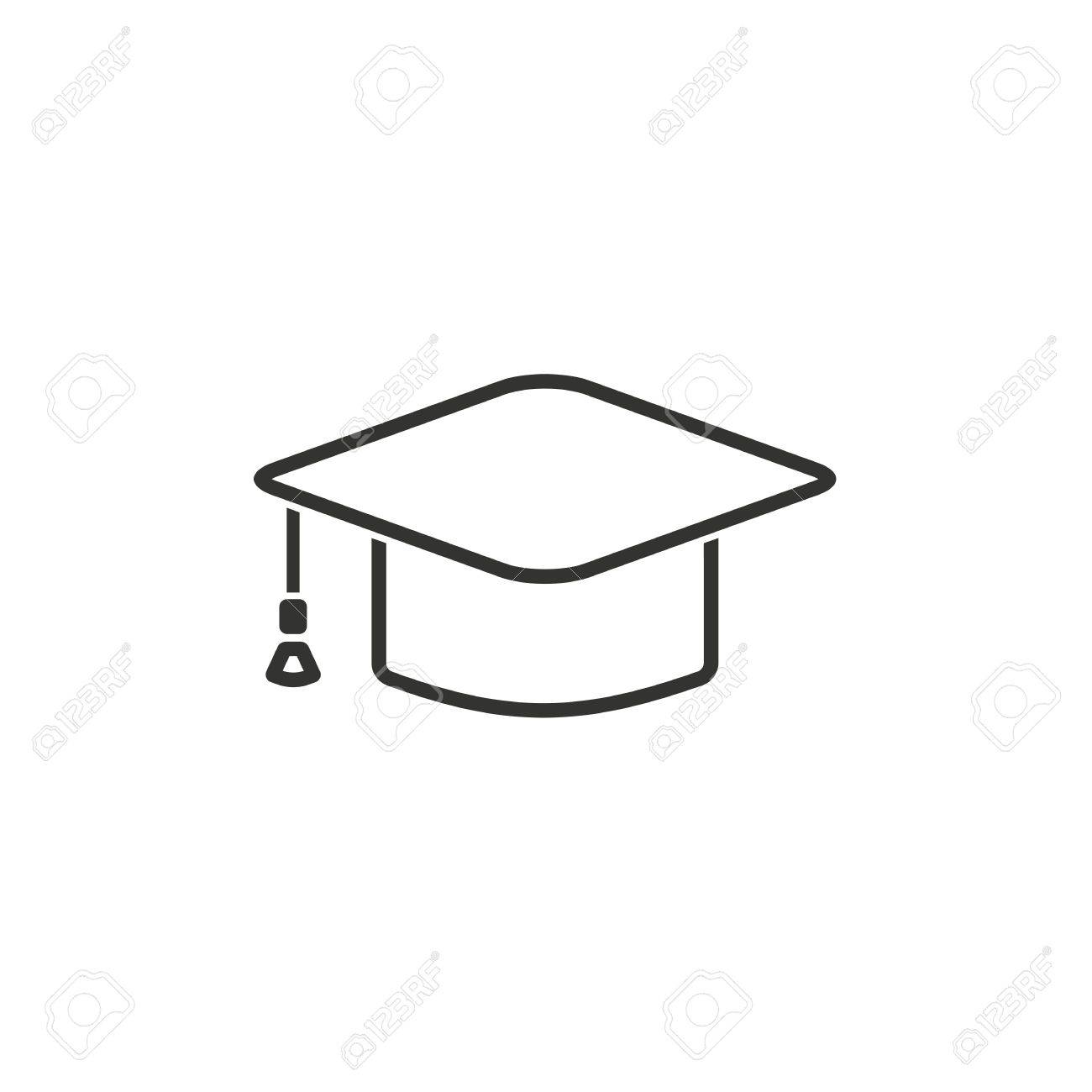 white grad cap