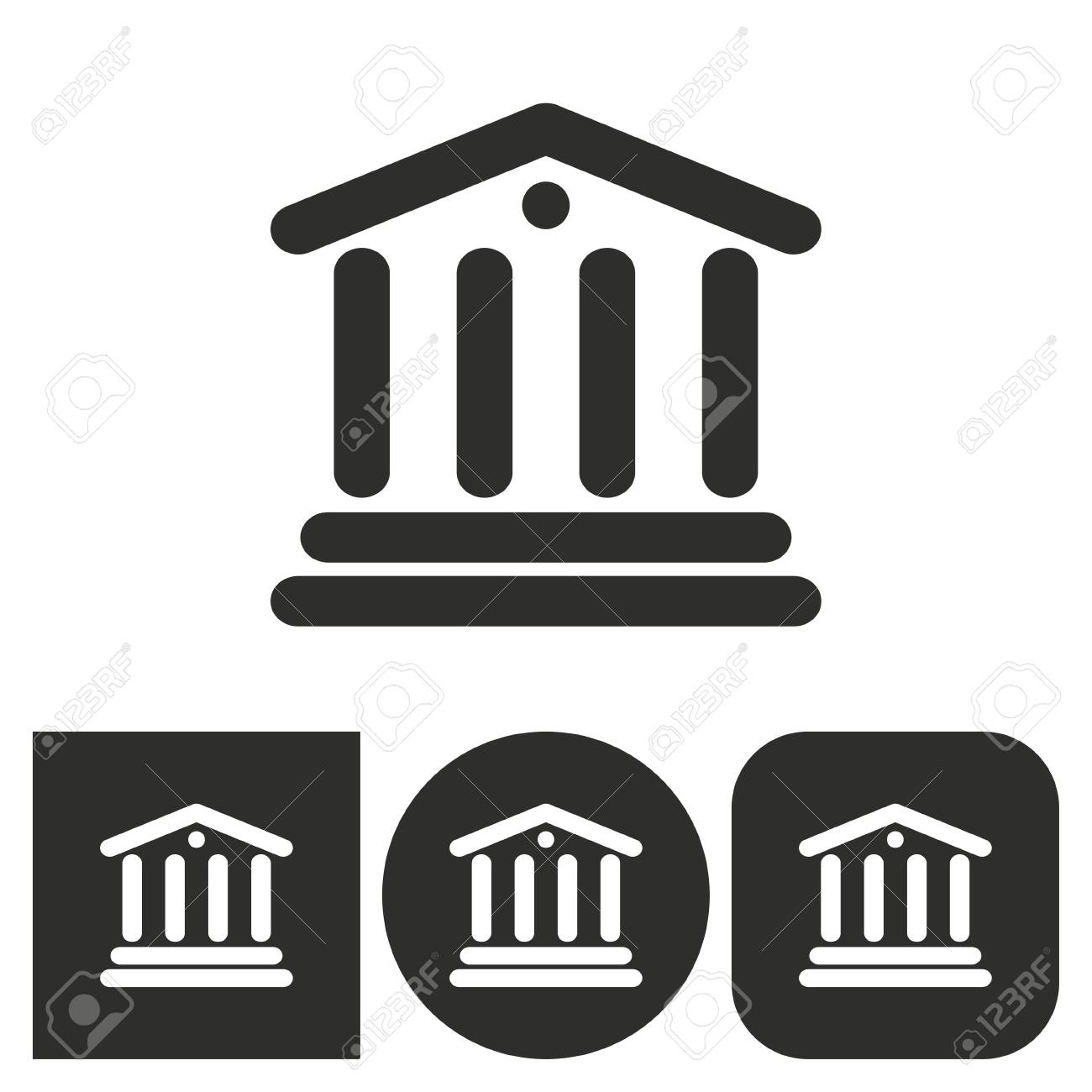 Gericht Schwarz Weiss Ikonen Vektor Illustration Lizenzfrei Nutzbare Vektorgrafiken Clip Arts Illustrationen Image 69390779