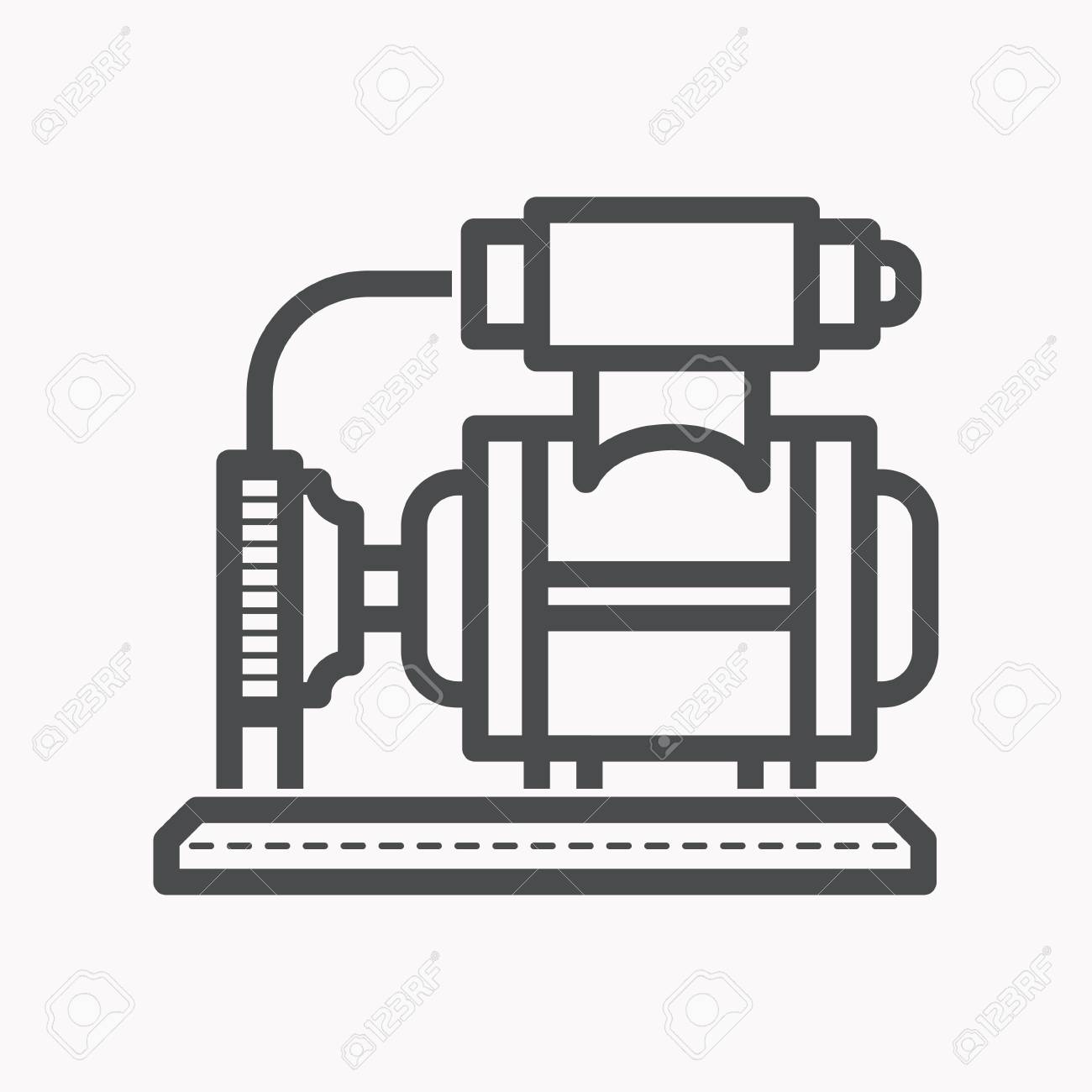 ウォーターポンプベクトルアイコン グラフィックとウェブデザイン用に分離された 黒のイラスト のイラスト素材 ベクタ Image