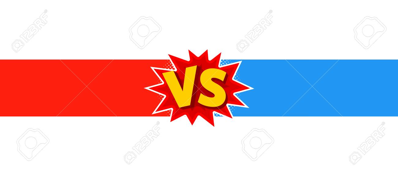 Vector Illustration Of Vs As Versus Letters In Comic Style Royalty Free Cliparts Vectors And Stock Illustration Image