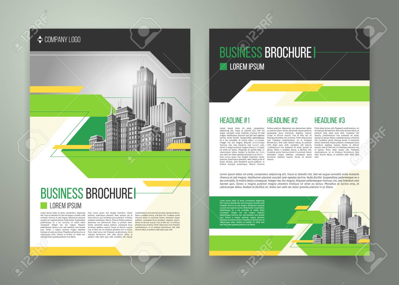vector flyer cover design of the companys annual business report