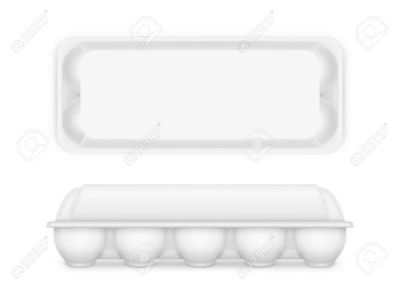 Download Egg Package Mock Up Vector Blank Food Tray Box Or Container Royalty Free Cliparts Vectors And Stock Illustration Image 138648580 3D SVG Files Ideas | SVG, Paper Crafts, SVG File